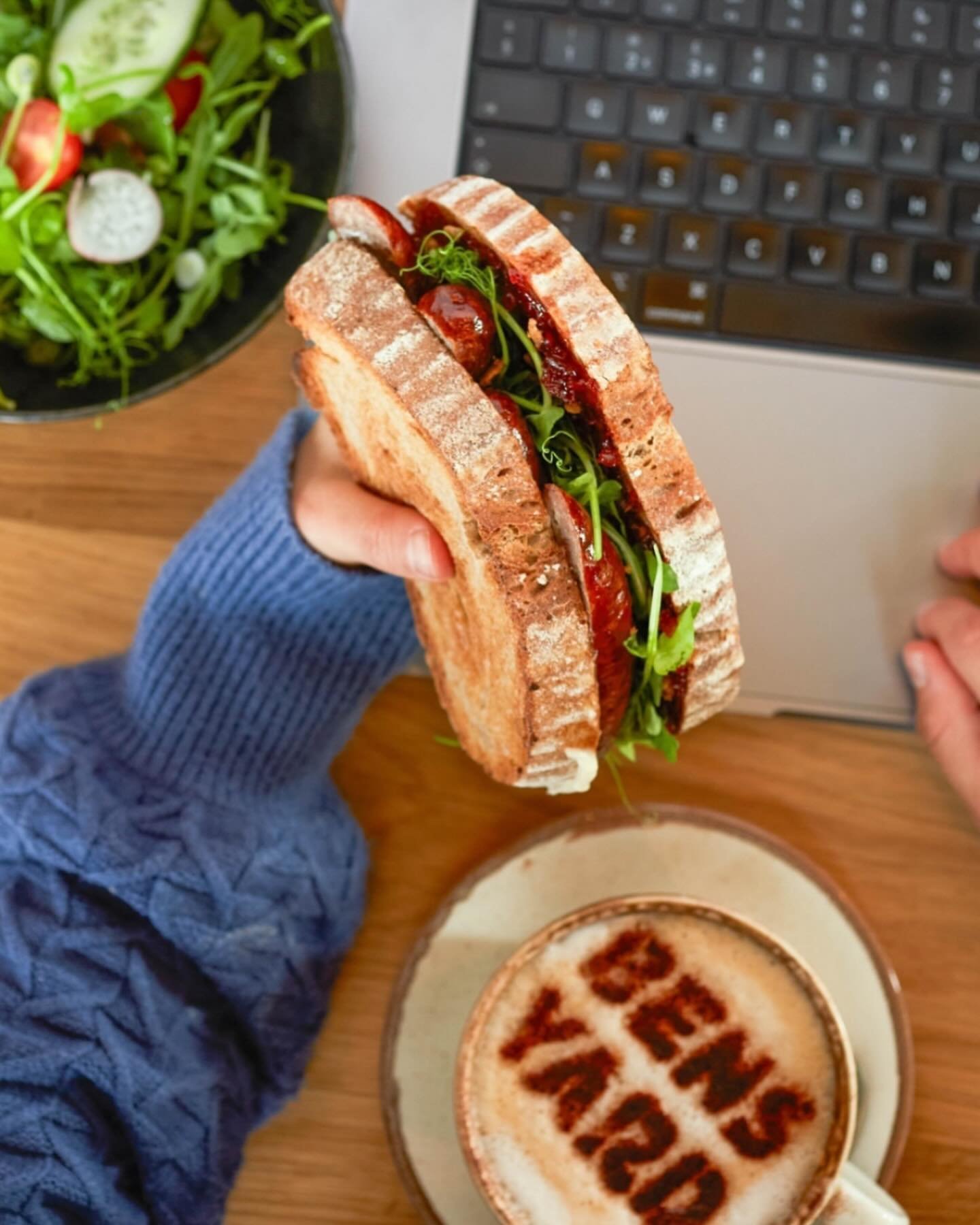 Create a healthy working day at Ben&rsquo;s Yard.☺️💼

Join us from Monday to Thursday for our Work From Ben&rsquo;s Yard package. This includes one of our mouthwatering sandwiches, accompanied by a fresh side salad, two piping hot cups of coffee and