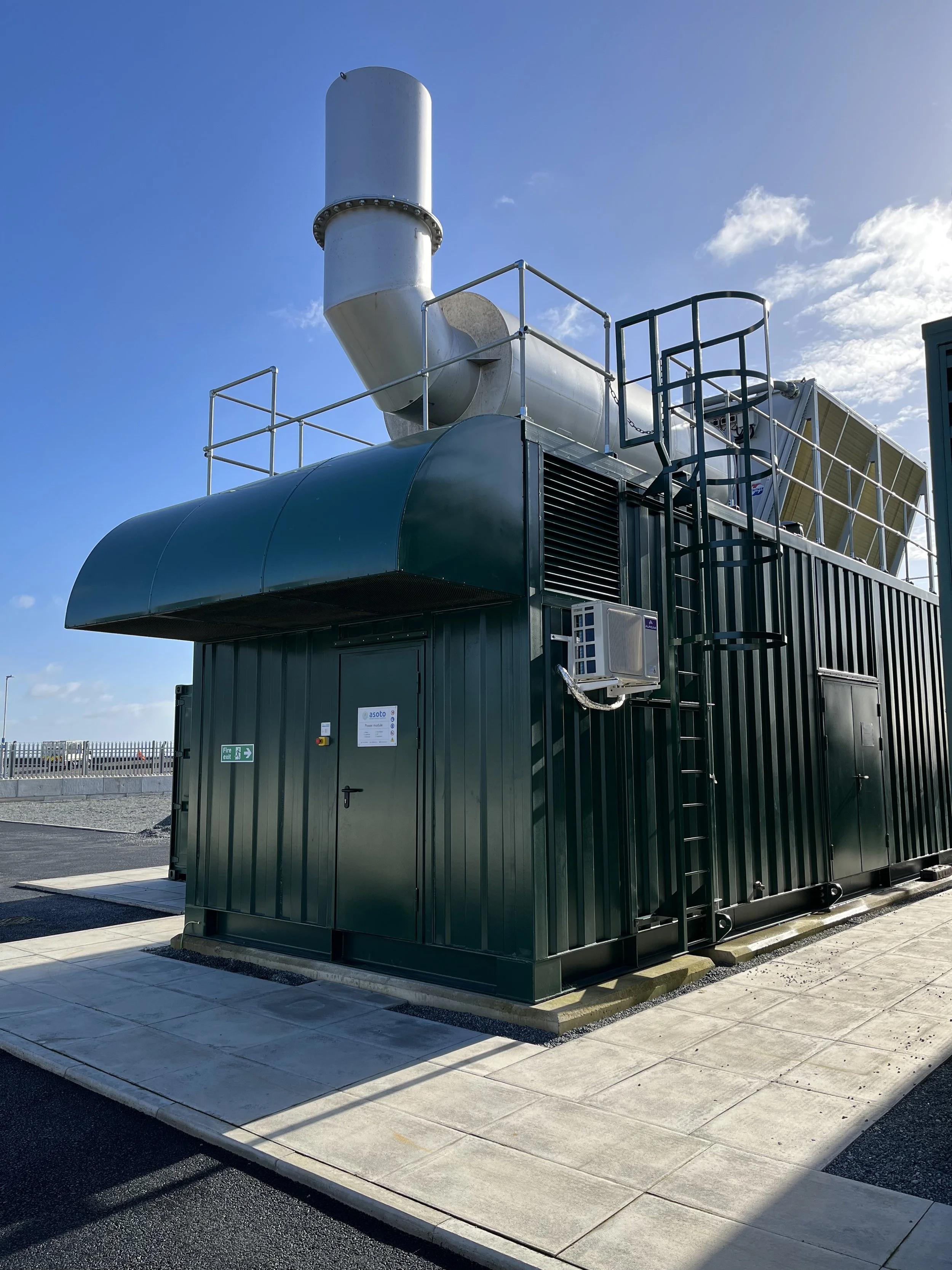 Containerized power generation and cogeneration (CHP) plants — ASOTO