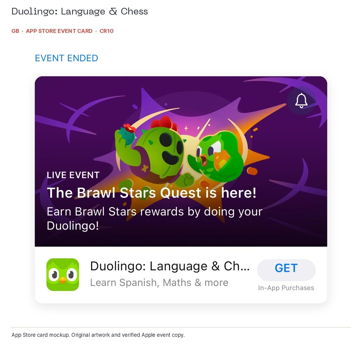 Events should give people something — CR10