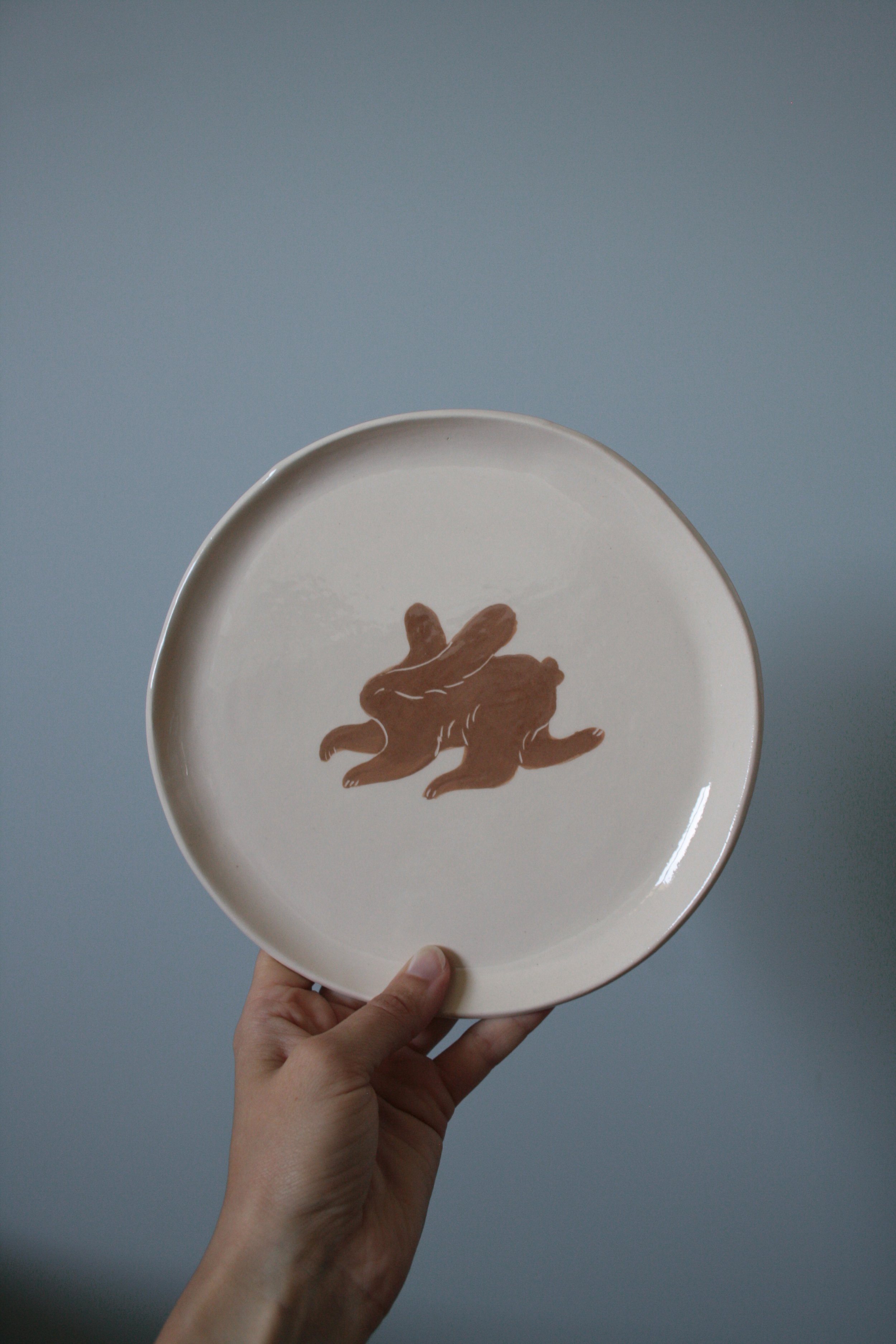 Assiette * un lapin