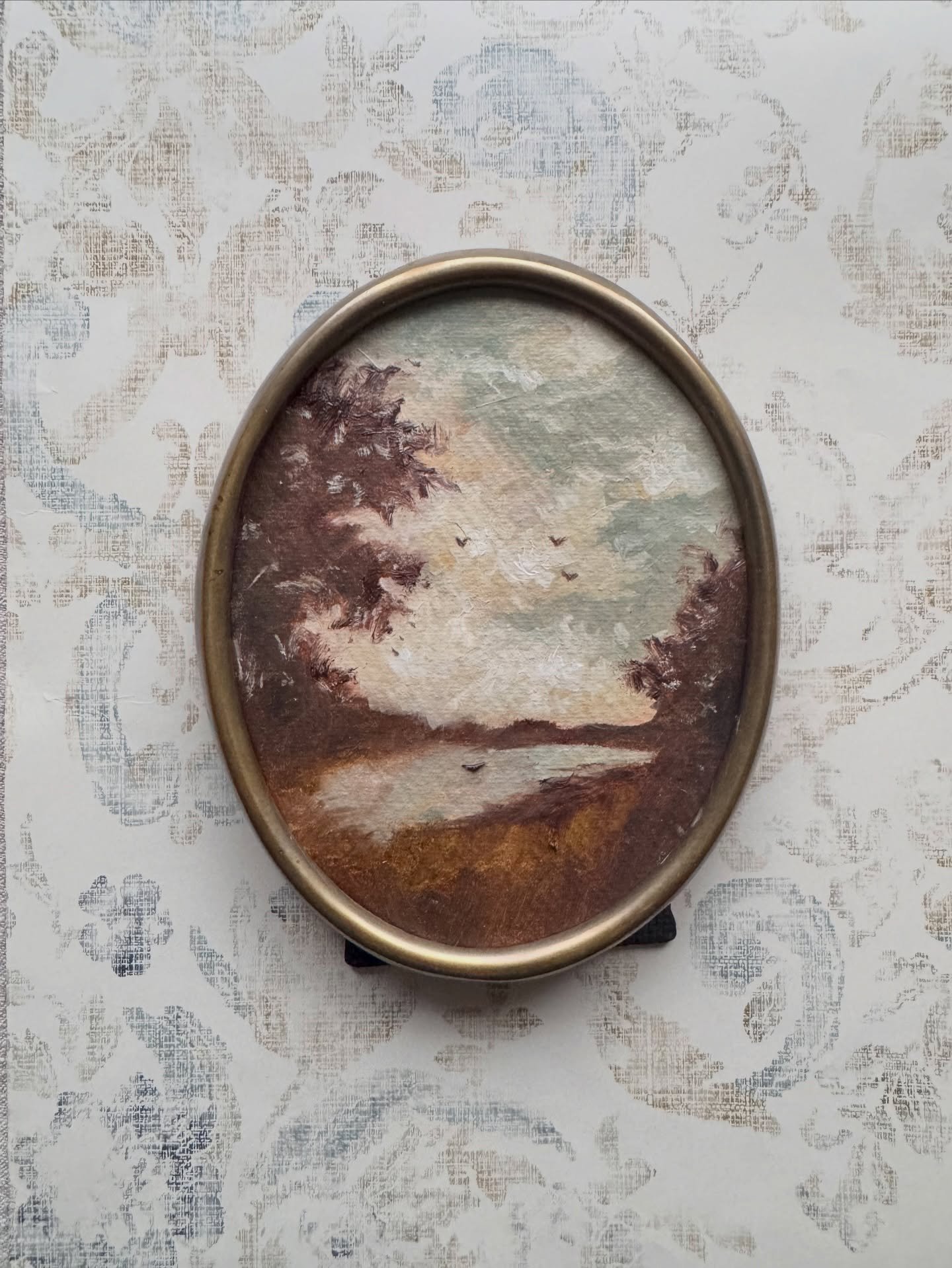 I painted this collection to feel steady in the moment. 

This collection came from slowing down enough to notice stillness and time.

The smaller pieces were where that began.

They&rsquo;re launching at the end of this month, to my list first.