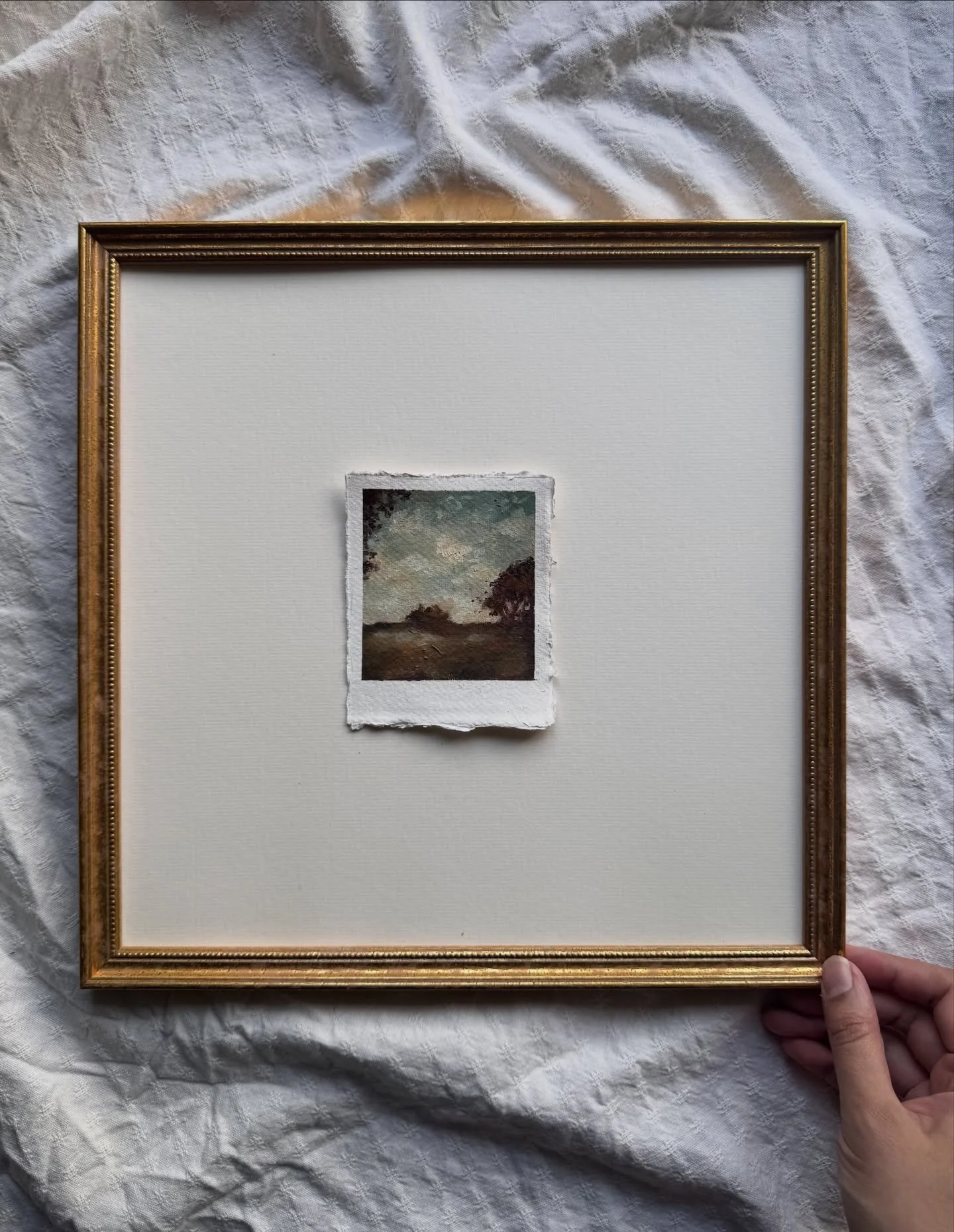 I&rsquo;ve been framing these small pieces with plenty of space around them.

I like how they sit in a room this way, calm, settled, not trying to be anything more than they are.

I&rsquo;m sharing the full preview by email this evening the list rece