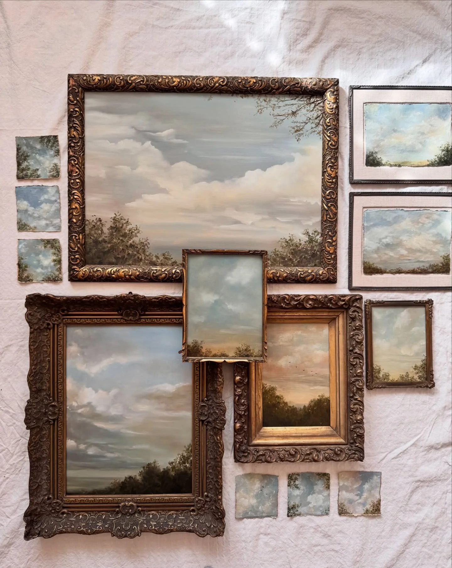 It&rsquo;s live.

This collection became something more than I expected.
Not just paintings of the sky, but small moments of noticing&hellip; the ones we move usually miss, and only realise later it meant something.

Each piece holds a different way 