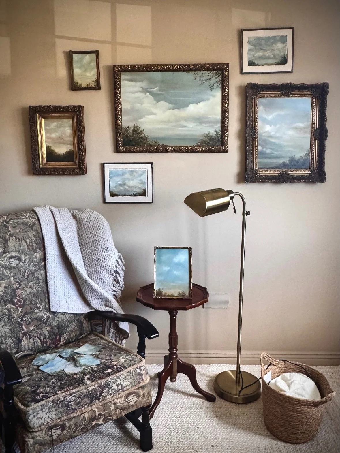 Some of the smallest pieces are always the first to leave.

Two of the sky fragments have already found their homes.

I think it&rsquo;s because they ask for very little space,
but give something back each time you pass them.

A shift in light.
A pau