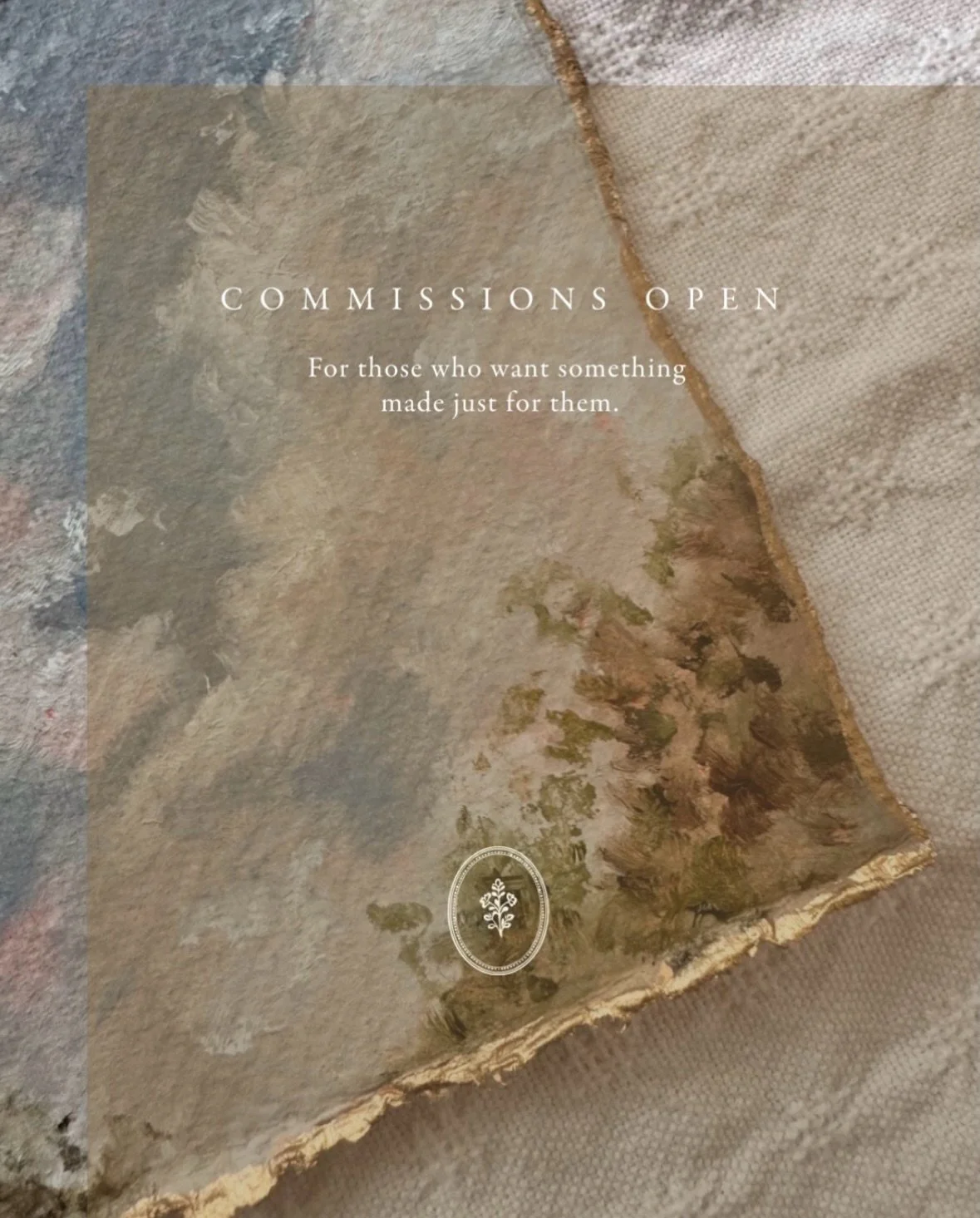 Not everything you want for your home already exists.

Sometimes it&rsquo;s just a feeling
a certain light, a certain quiet,
something you haven&rsquo;t been able to find anywhere else.

This is where commissions begin.

I open a small number of spac