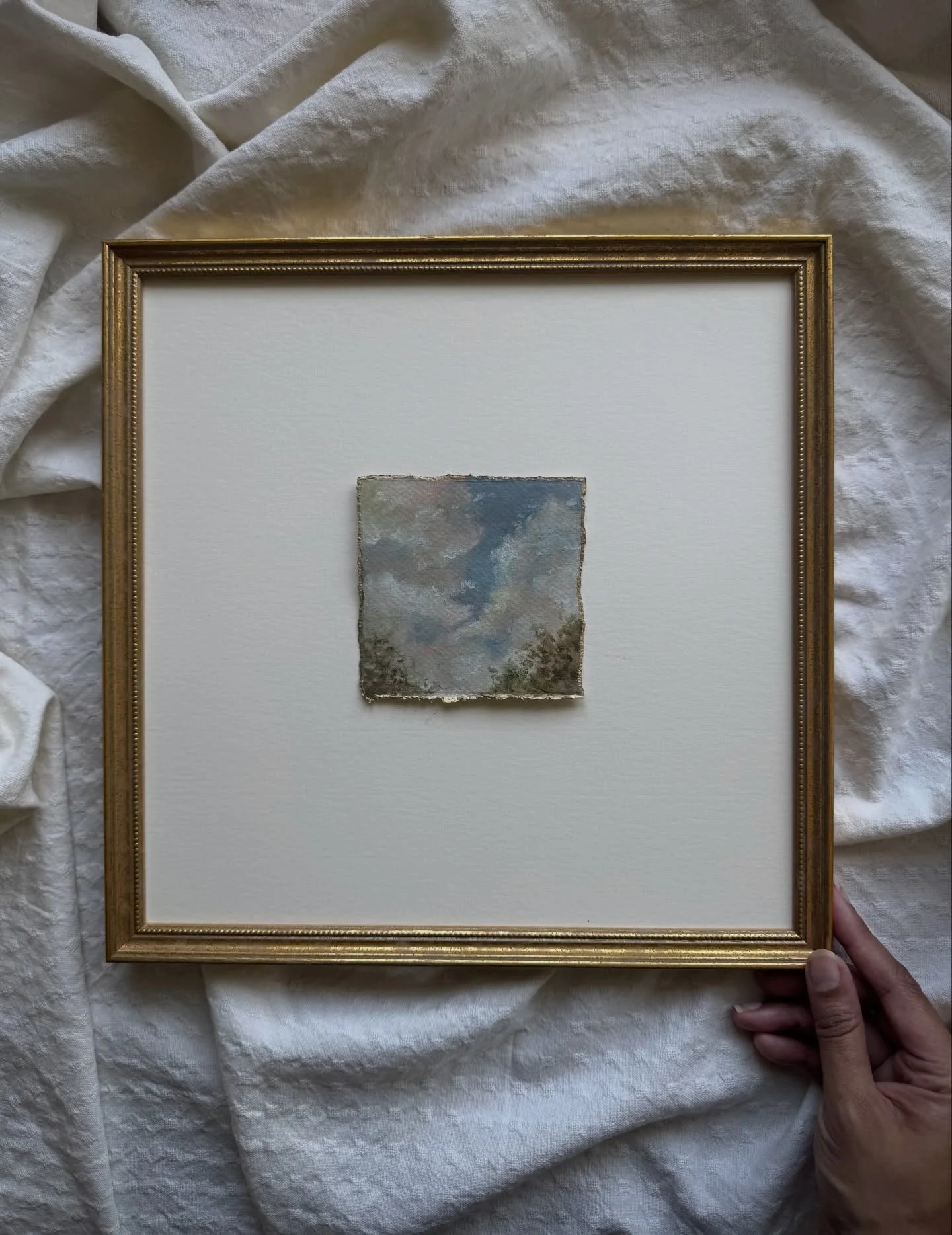The last one.

&mdash;

This is the piece that remained.

&mdash;

Small in size but 
Strong enough to change a room.

&mdash;

Something to look up at
when the light doesn&rsquo;t show up on its own.

&mdash;

Link in bio