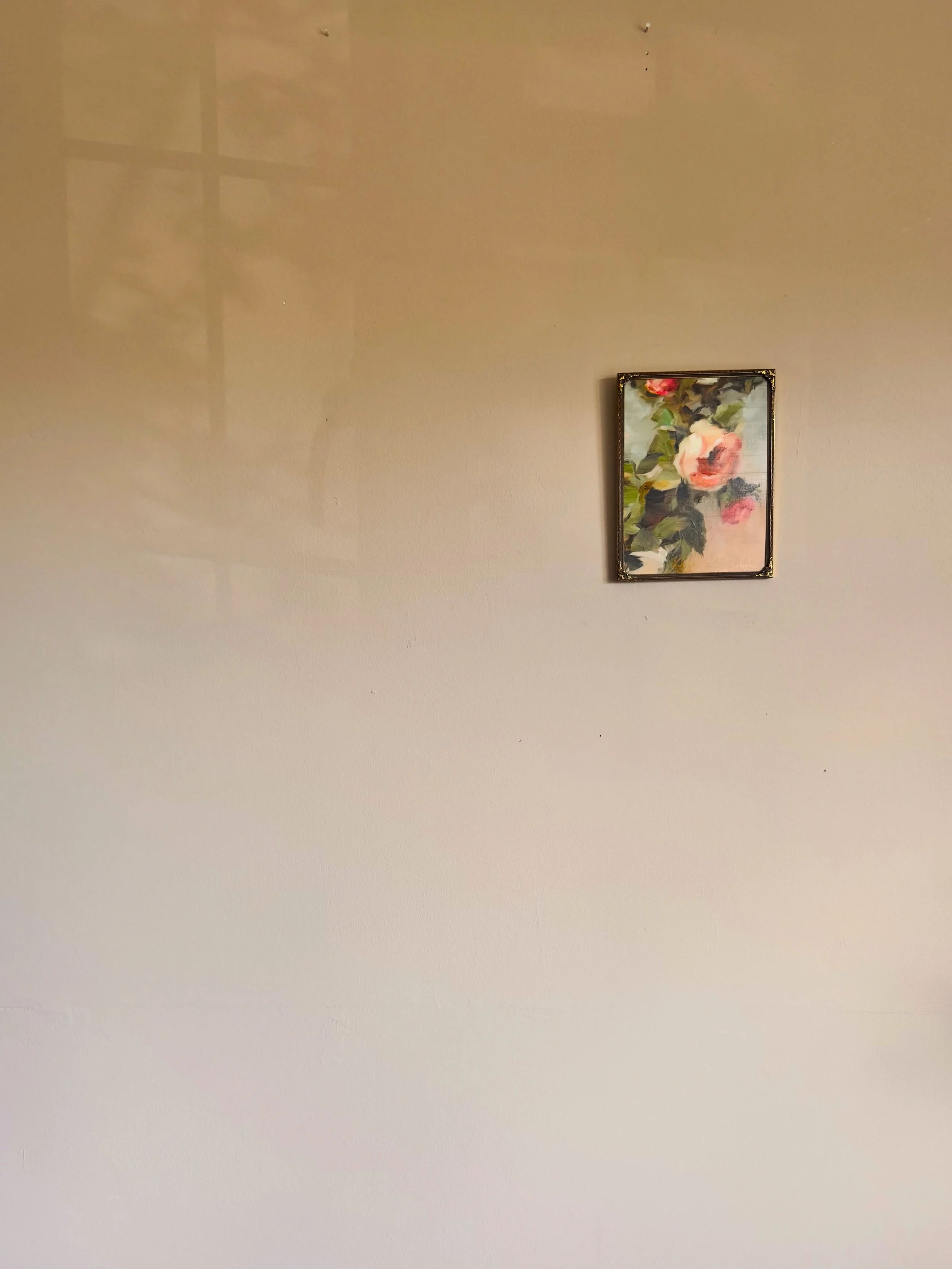 I think I&rsquo;m drawn to paintings that leave room to breathe.

Paintings you notice slowly over time. 
They usually blend with the room you hardly notice them but actually they are the  wry thing that made that room. 

Lately, I&rsquo;ve found mys