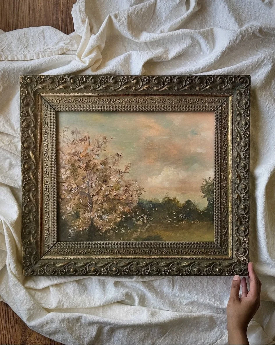 There&rsquo;s something deeply moving about seeing a painting find its forever home.

This piece travelled all the way to Singapore, now living quietly in a grand, light-filled space. I love how the vases around it bring out the softness of colours i
