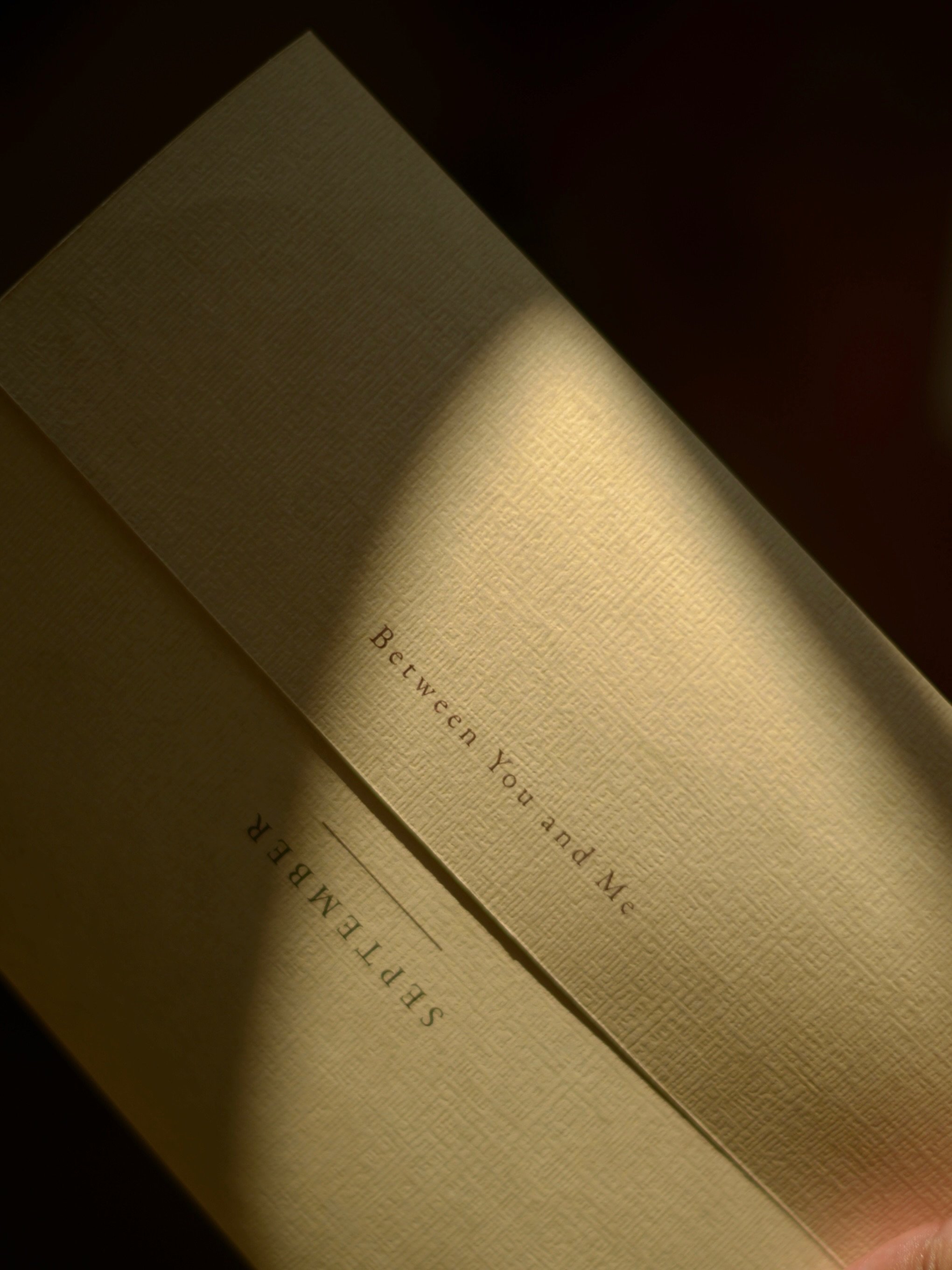 September&rsquo;s letters are now out in the world.

It felt very special packing them up and sending this first little piece of Between You &amp; Me into homes near and far.

And now, quietly, October is beginning to take shape.

A new letter.
A new