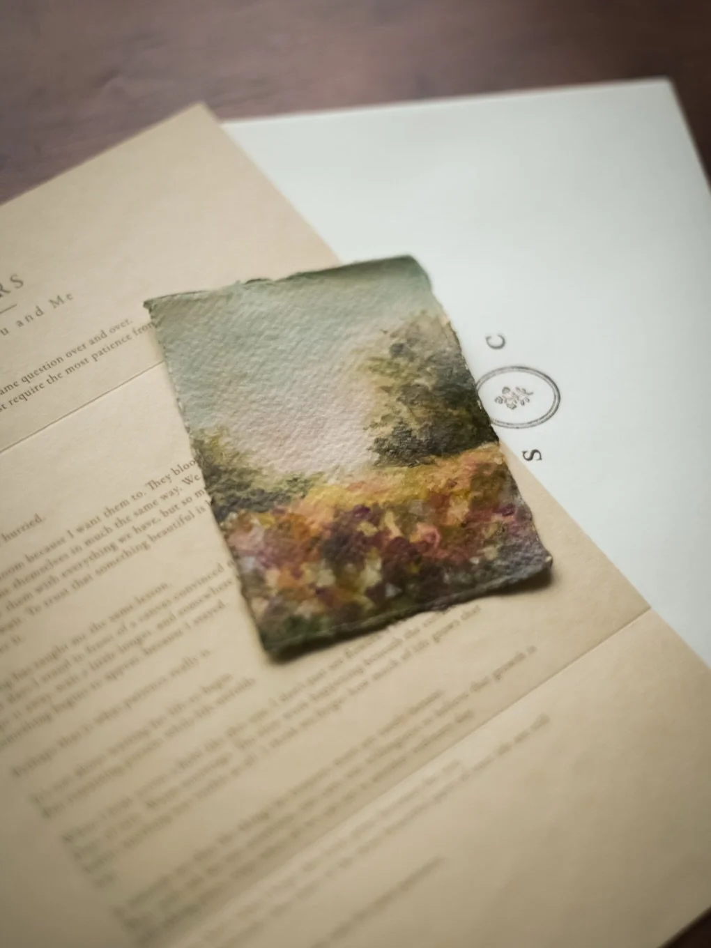 Last month, one person opened their letter to find the original painting tucked inside.

I love that part of Letters, knowing that once a month, something is arriving just for you. Something to look forward to. A small marker in the month to just pau