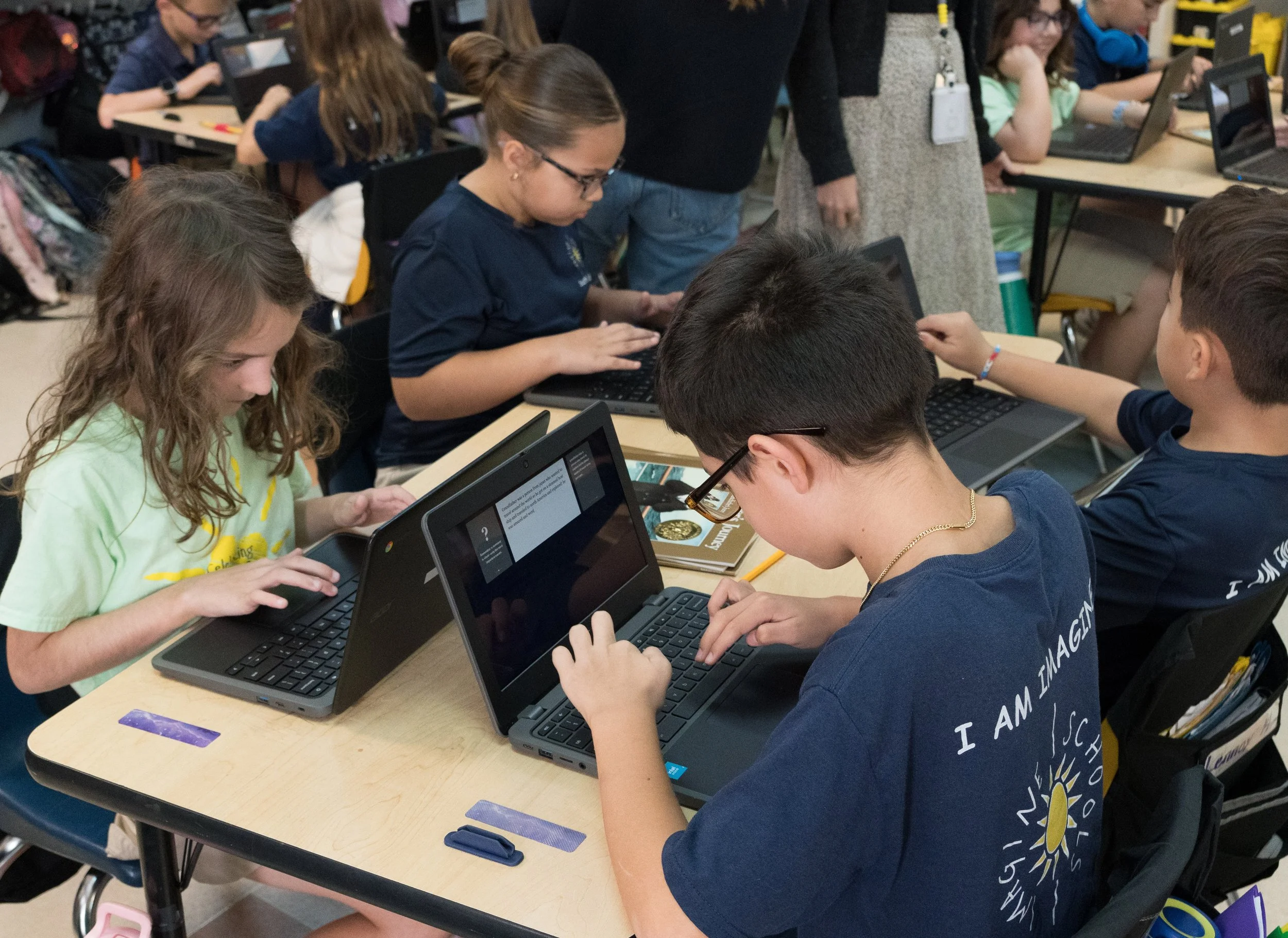 Students writing stories with WeWillWrite
