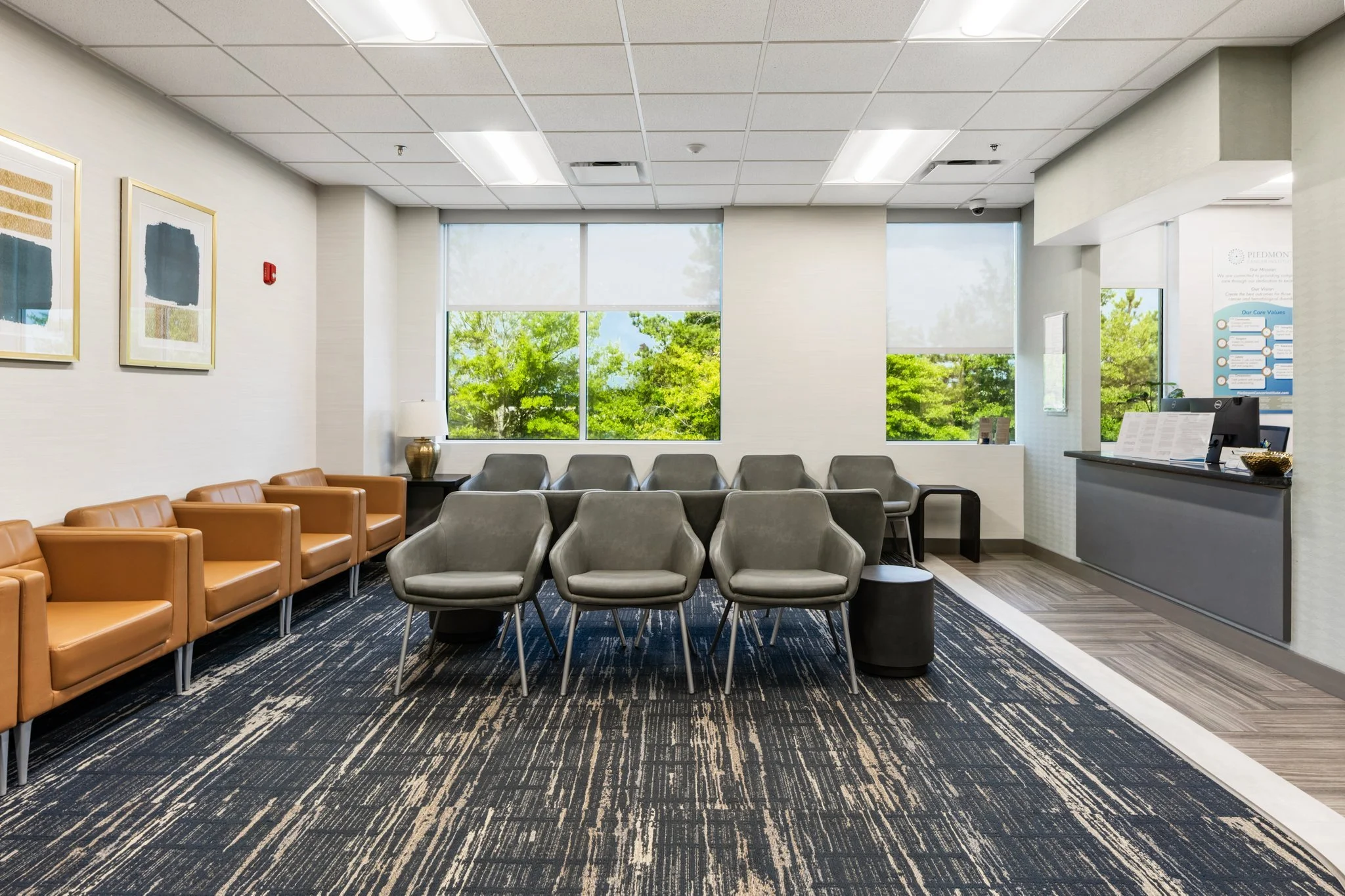 Piedmont Cancer Institute located in Locust Grove, GA is a 5,600 square foot suite. This facility includes 8 exam rooms, a fully equipped laboratory, 8 infusion guest chairs, and a USP 800 compliant pharmacy.
