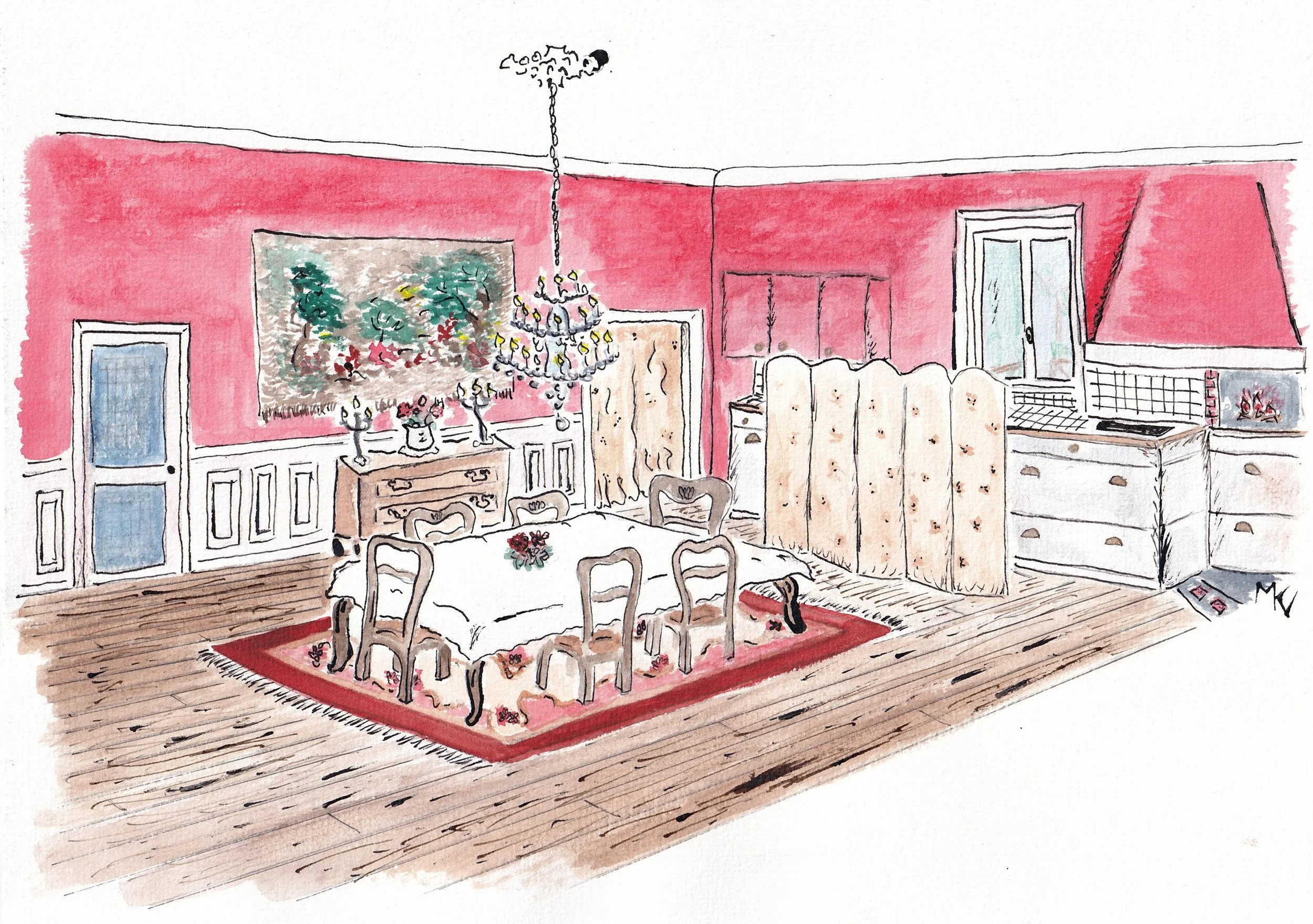 Salle à manger - Manoir - Val de Loire