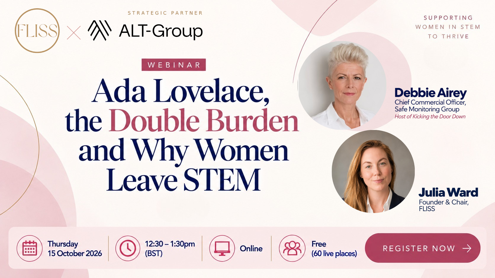 FLISS x Alt-Group Webinar: Ada Lovelace, the Double Burden and Why Women Leave STEM