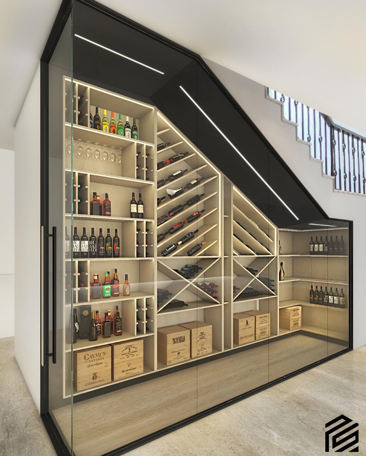 If you have a special project in mind, but you&rsquo;re not sure how it can become a reality, then it&rsquo;s time for interior design! 

This space under the staircase was completely reimagined as a vintage wine cellar with:
&gt;&gt; parquet floorin