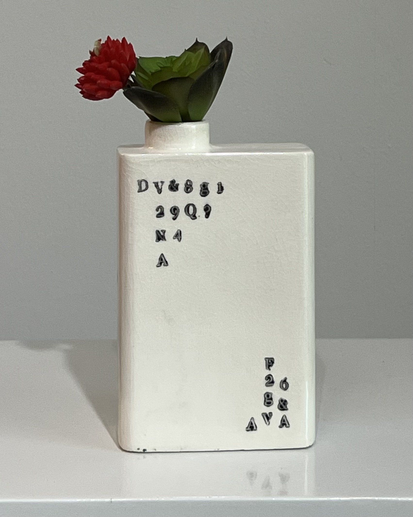 Milk Carton 26.13 | Handbuilt Porcelain Vessel | Type Series | Contemporary Ceramic Sculpture