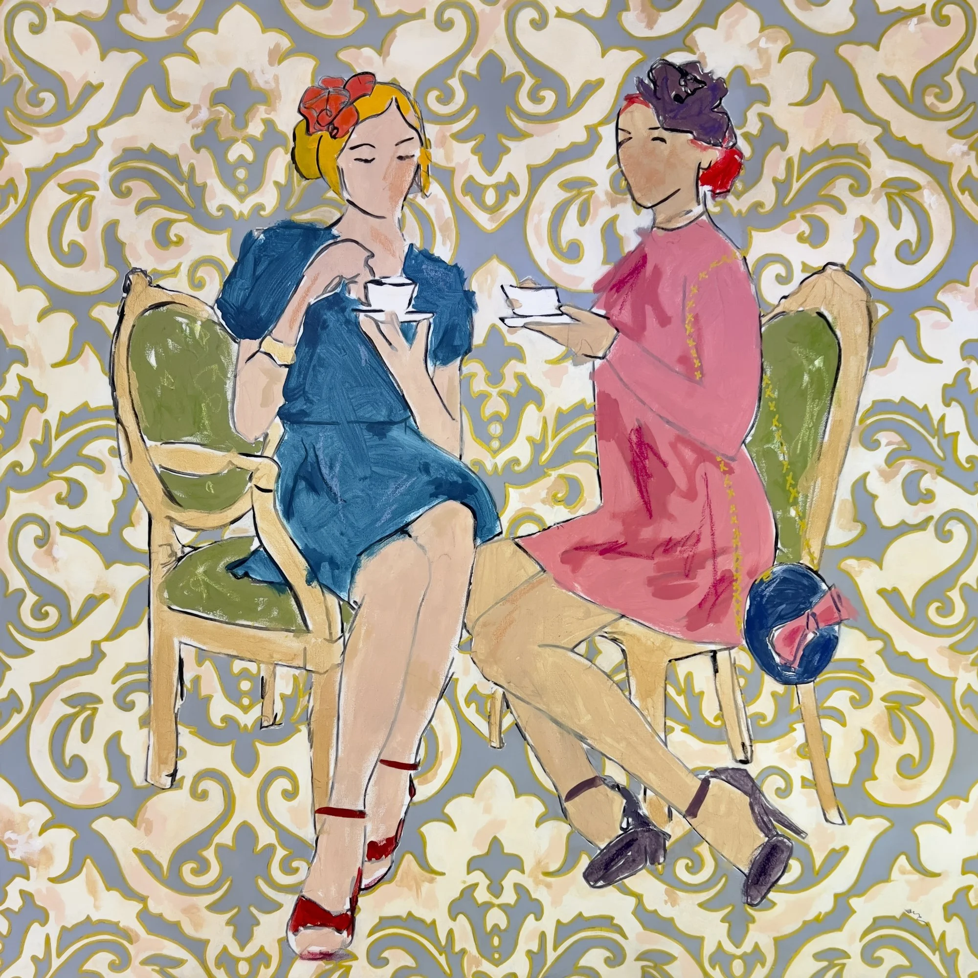 Mod Mad Tea Party Canvas Print