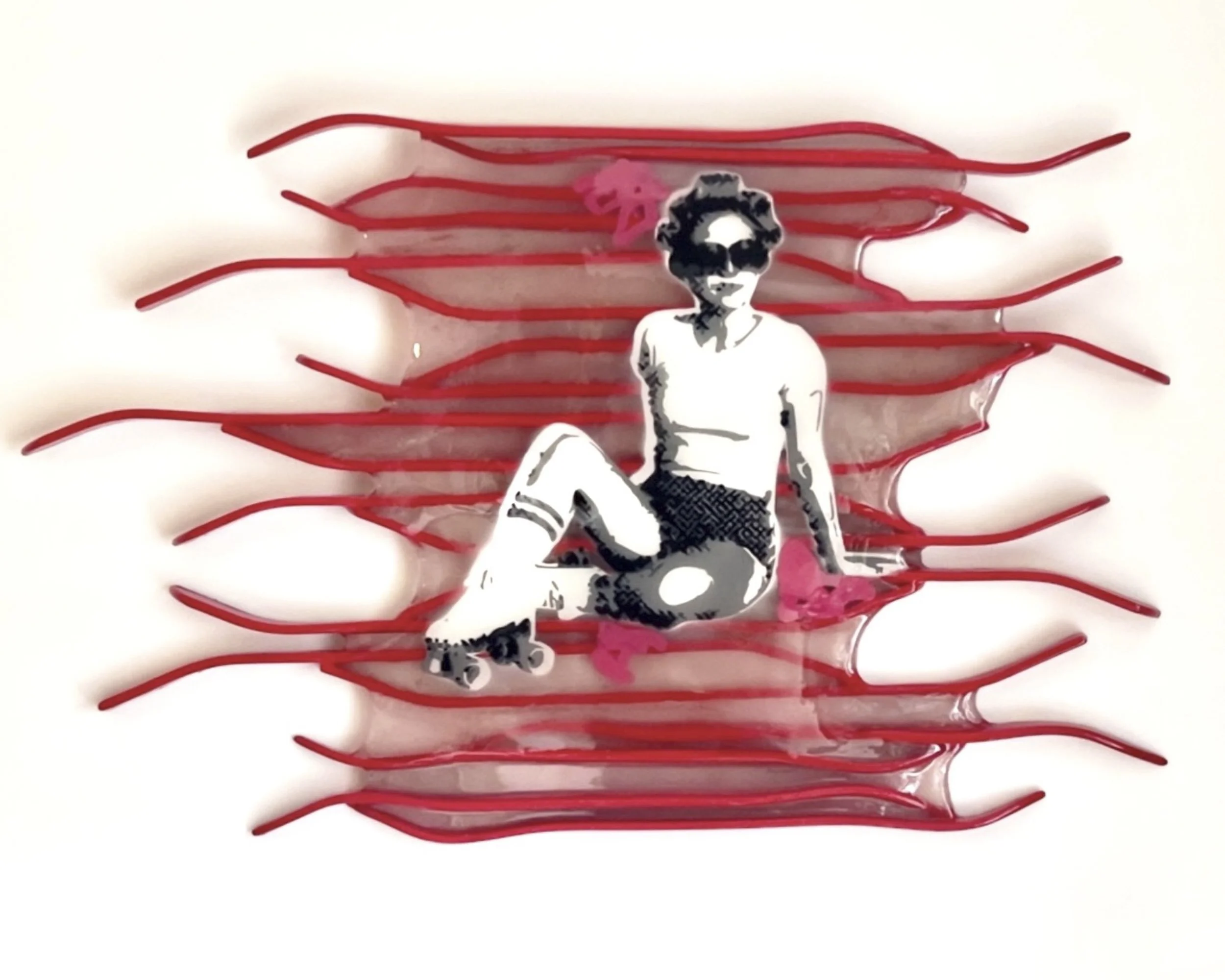 Take on Me, Acrylic, Resin and Wood, 2025