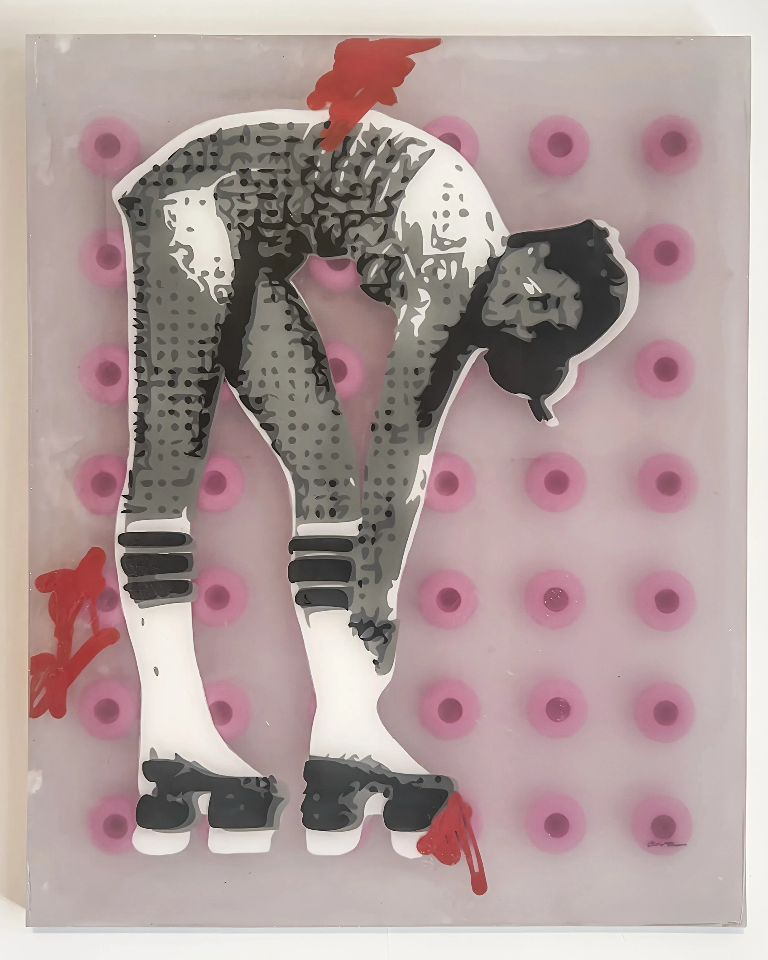 The Kingdom Comes, Acrylic, Resin, Skateboard Wheels, 2025