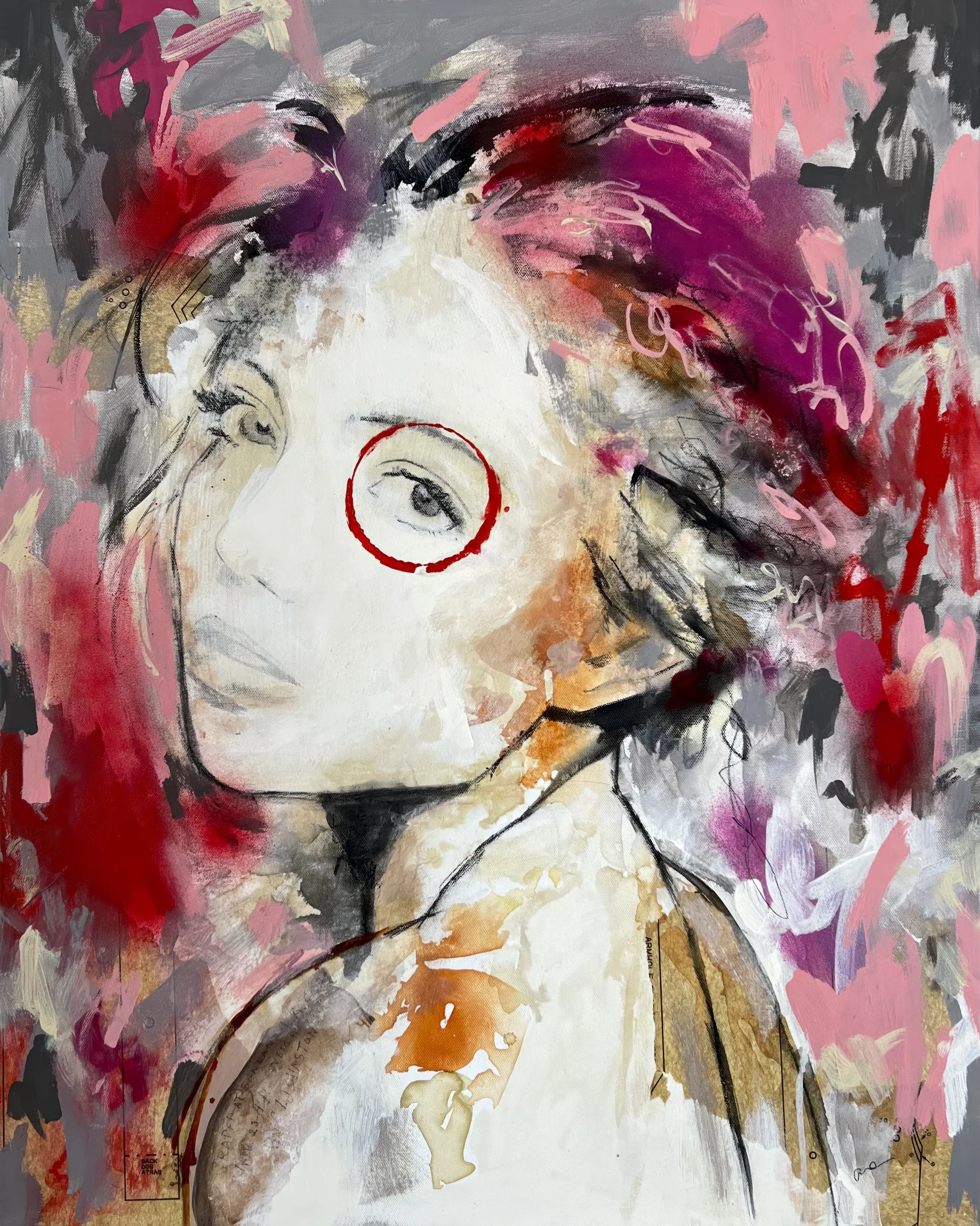 The Longing<em>Acrylic and Mixed Media on Canvas, 2024</em>
