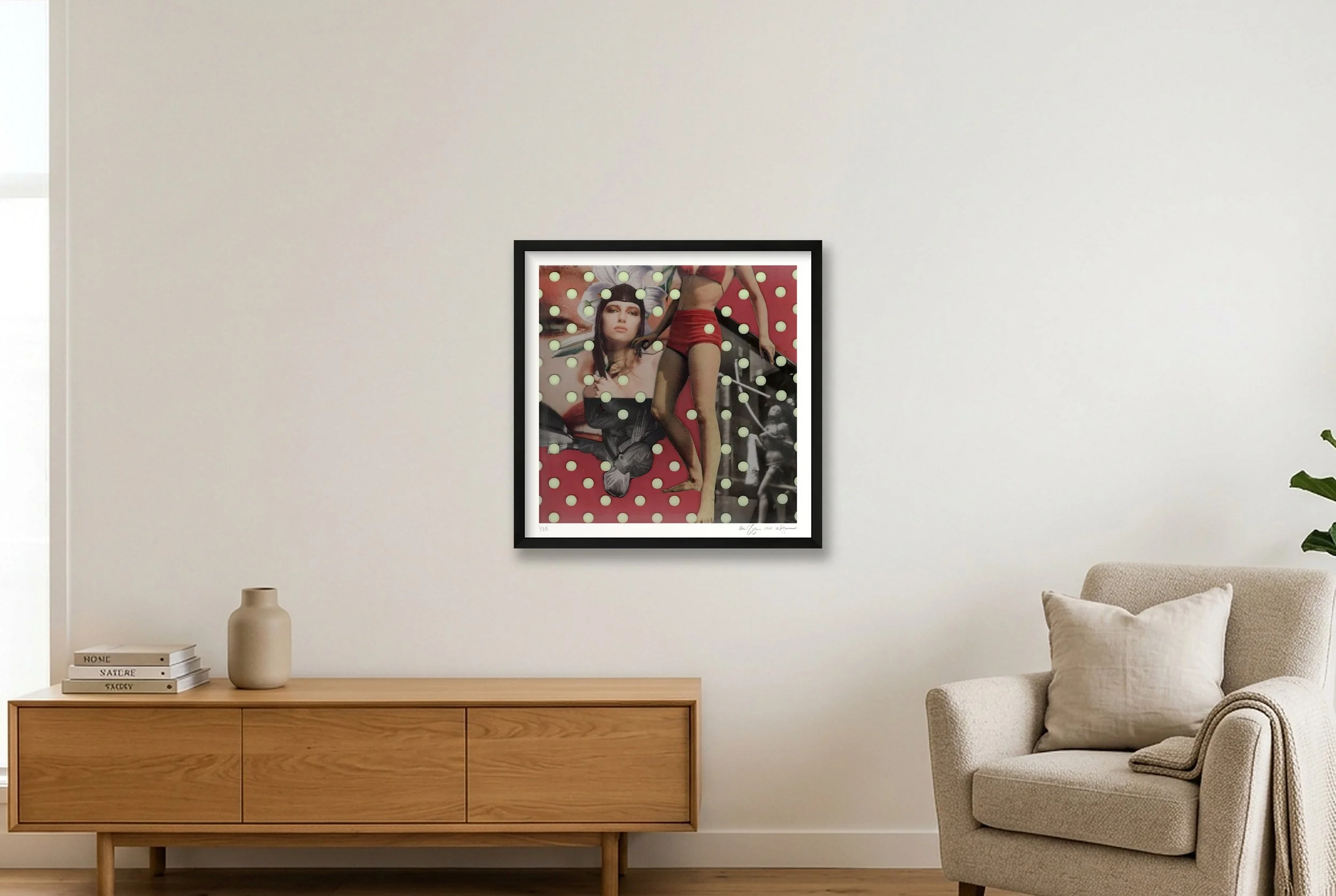Show Pony by Alissa Van Atta displayed in a black wood frame.