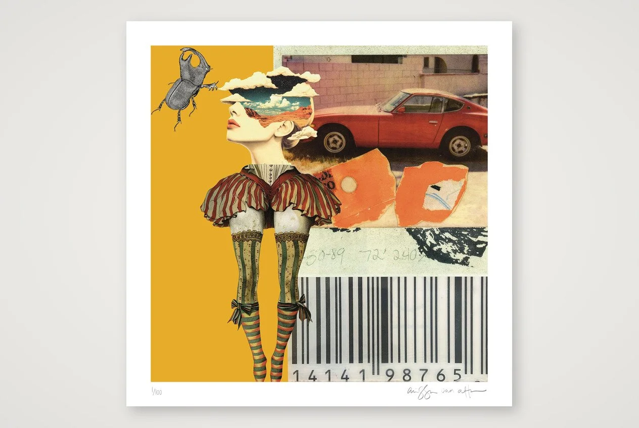 Full view of Stop Wasting My Time by Alissa Van Atta, museum-quality archival giclée print.