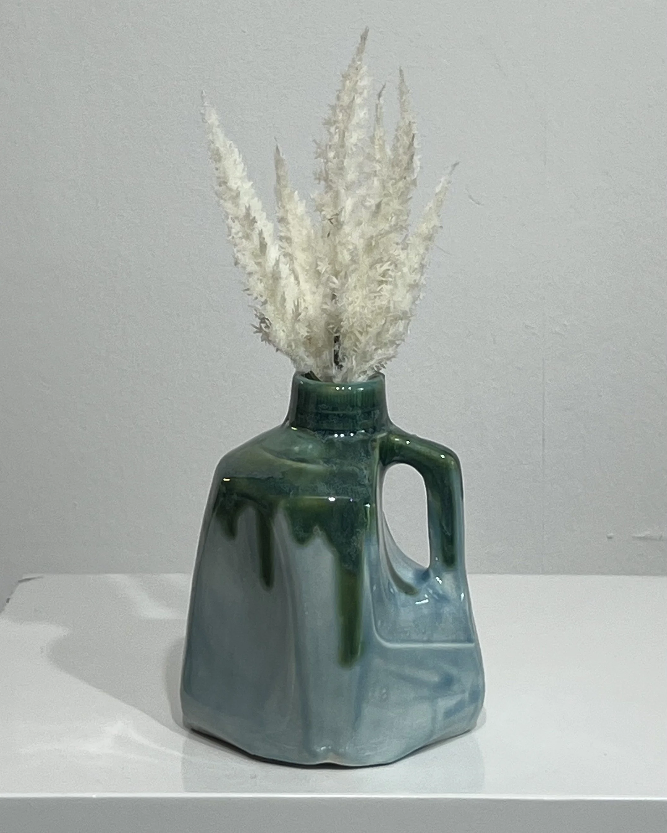 Lagoon + Seaweed Ceramic Milk Jug Vase
