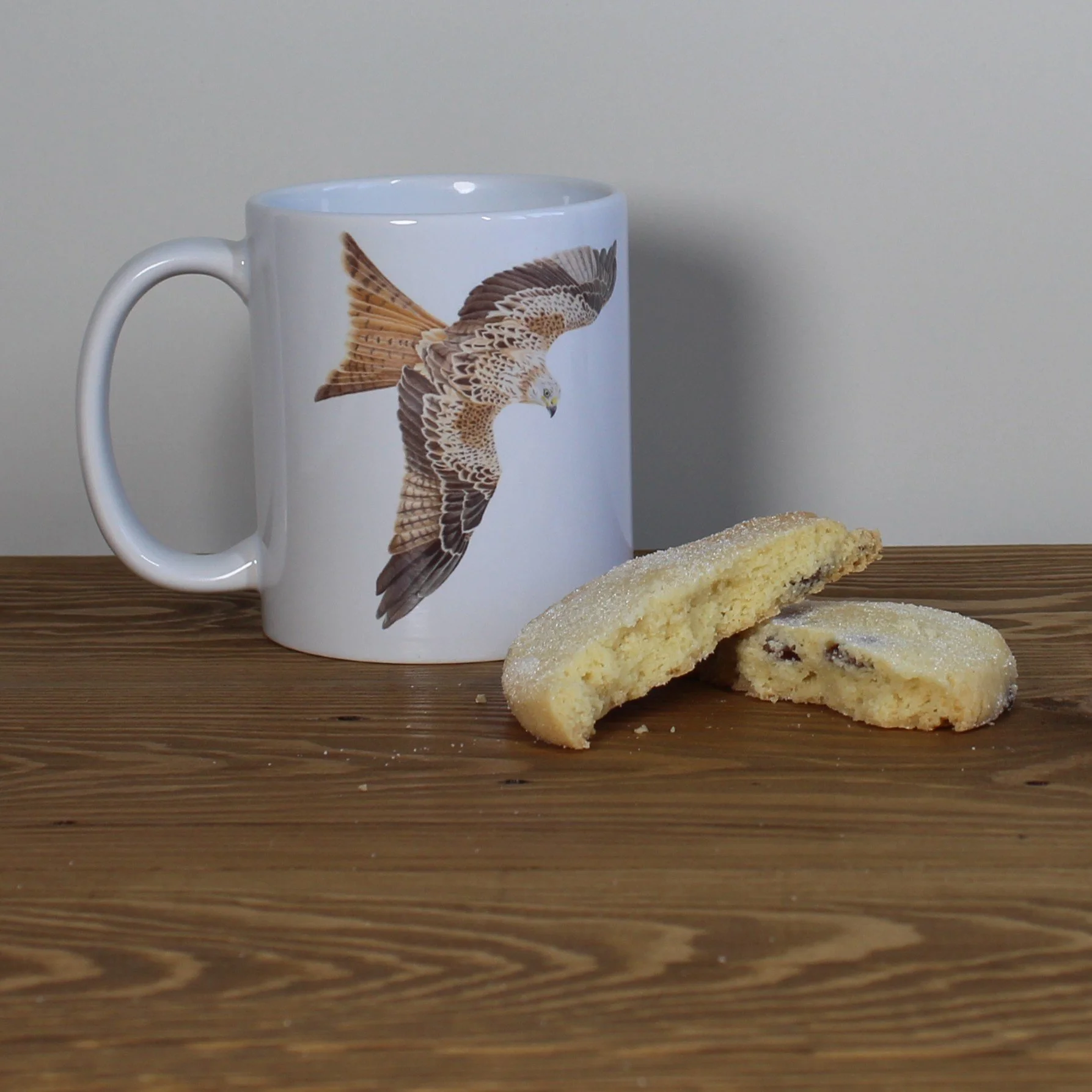 Red kite white 11oz ceramic mug