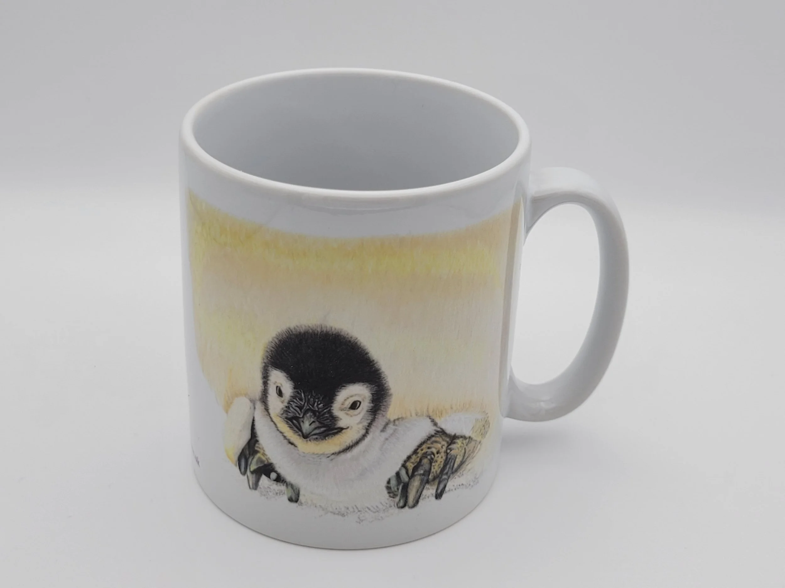 Penguin chick white 11oz ceramic mug