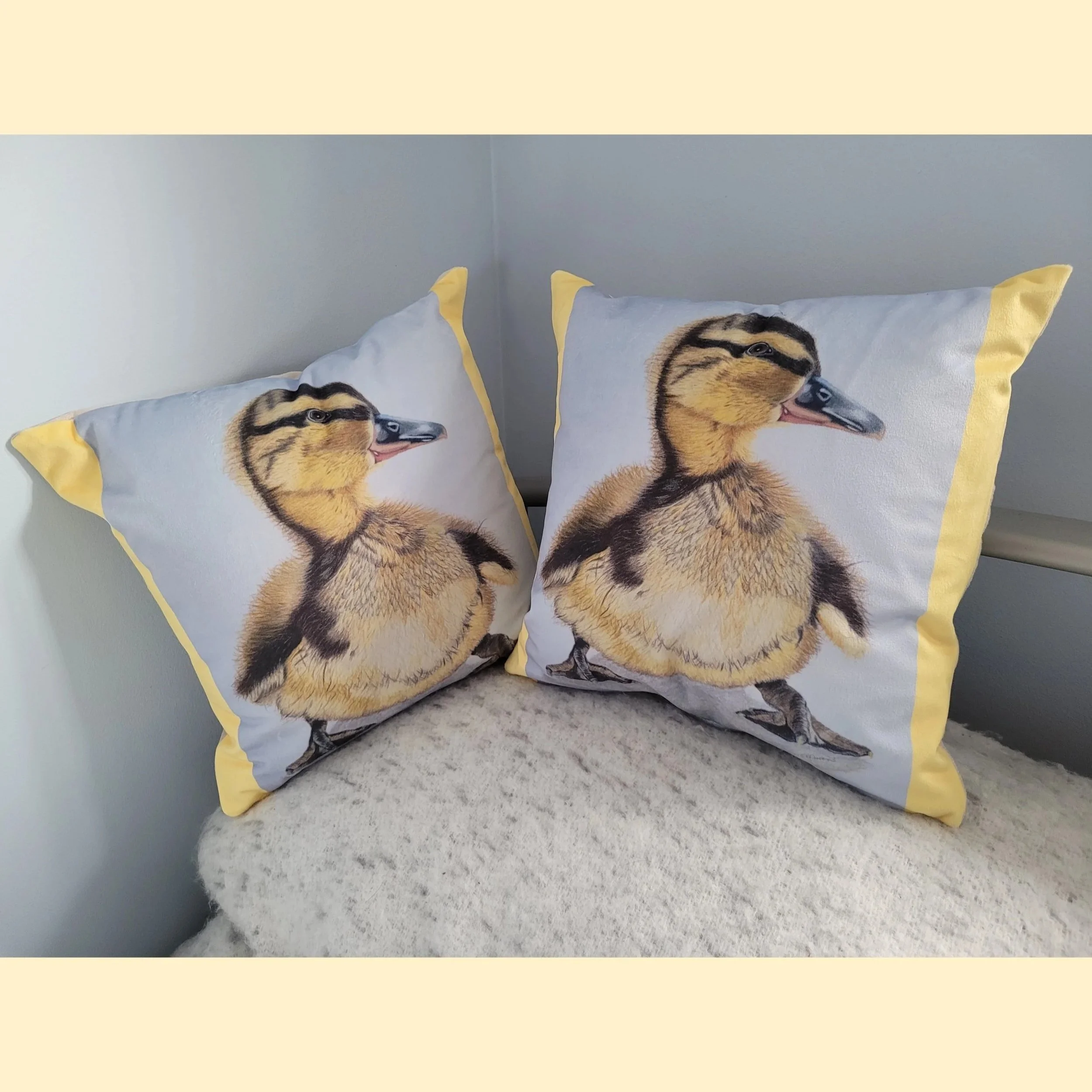 Duckling soft cushions.