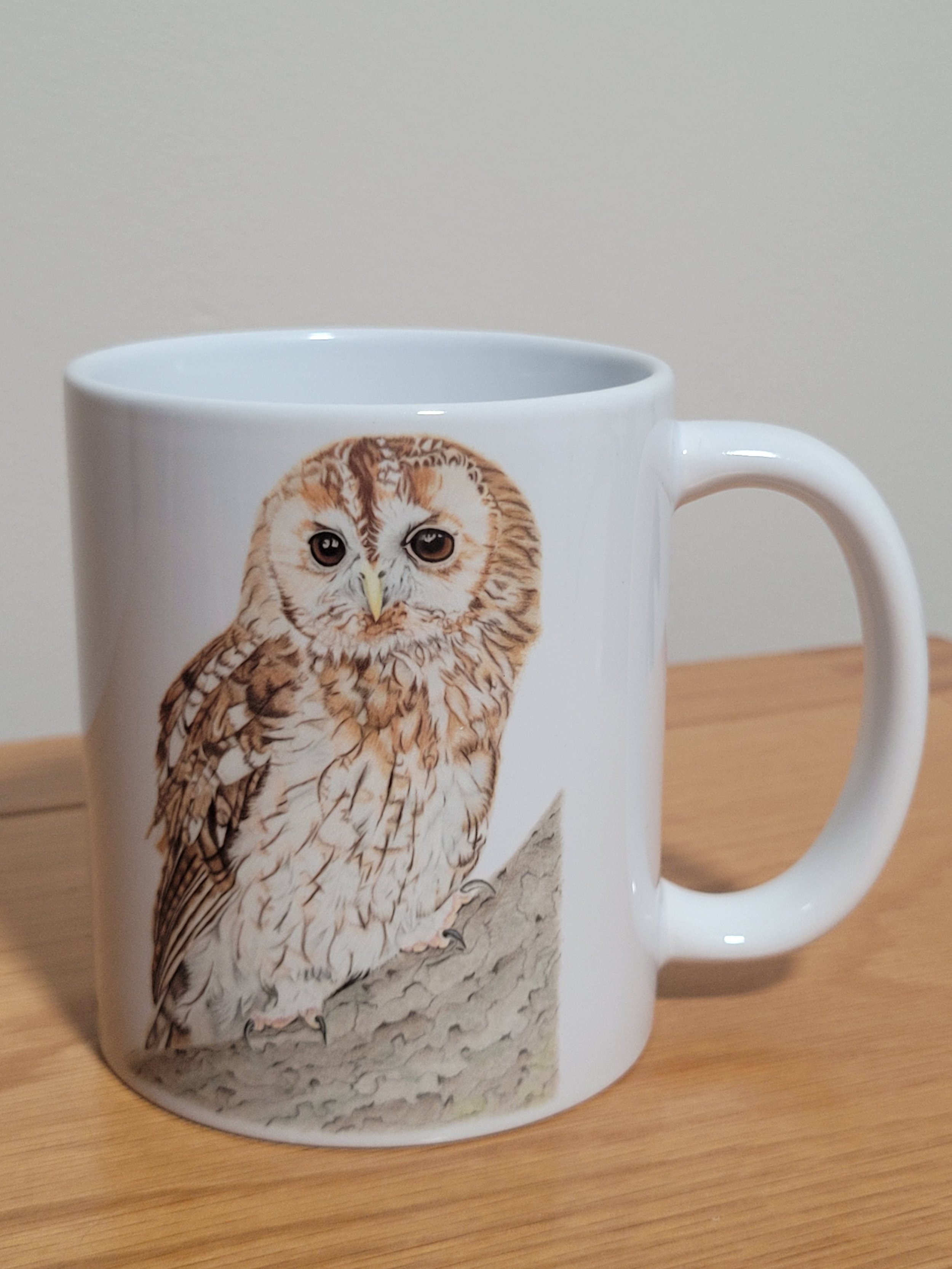 Tawny owl mug.