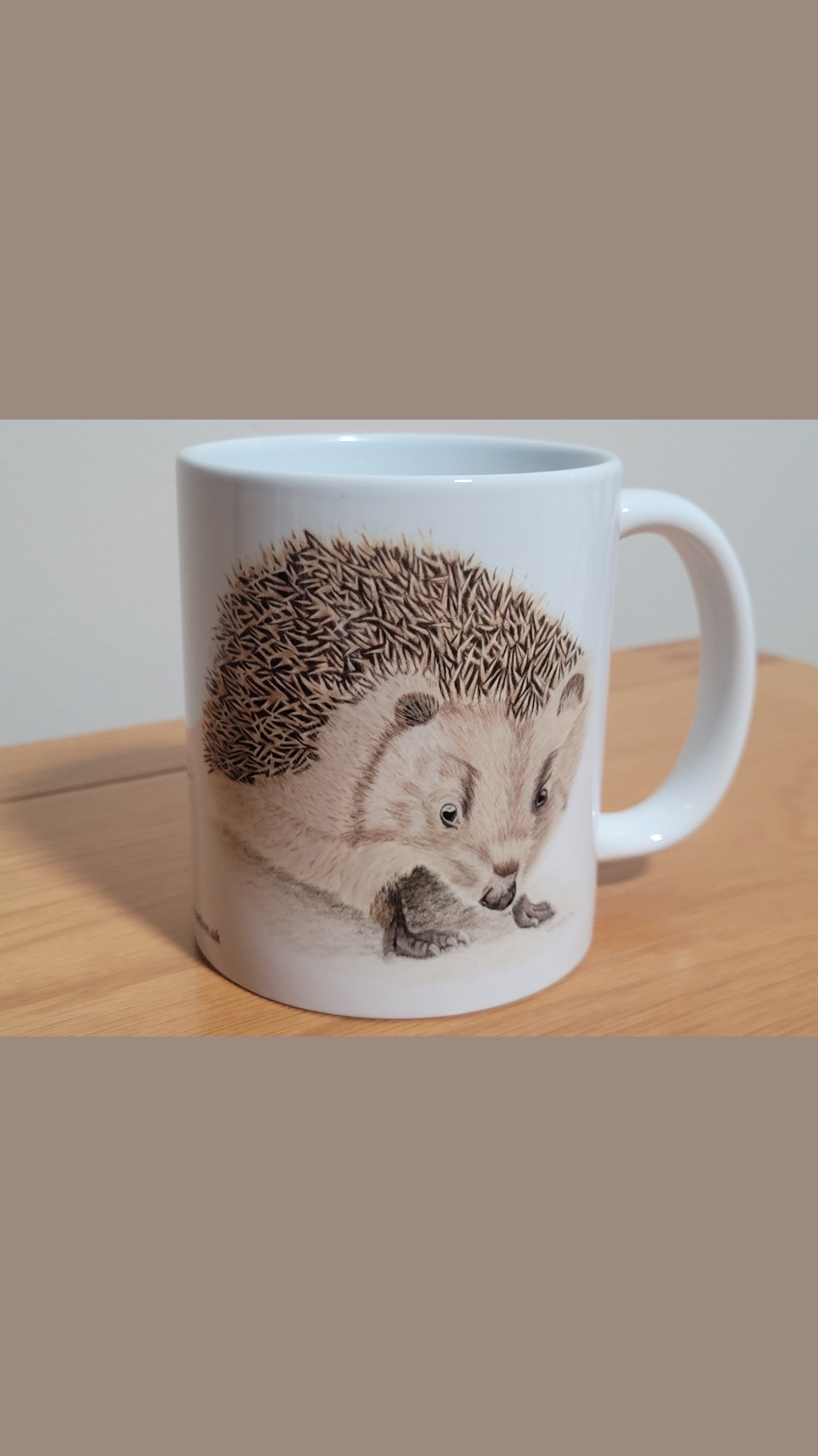 Hedgehog mug.