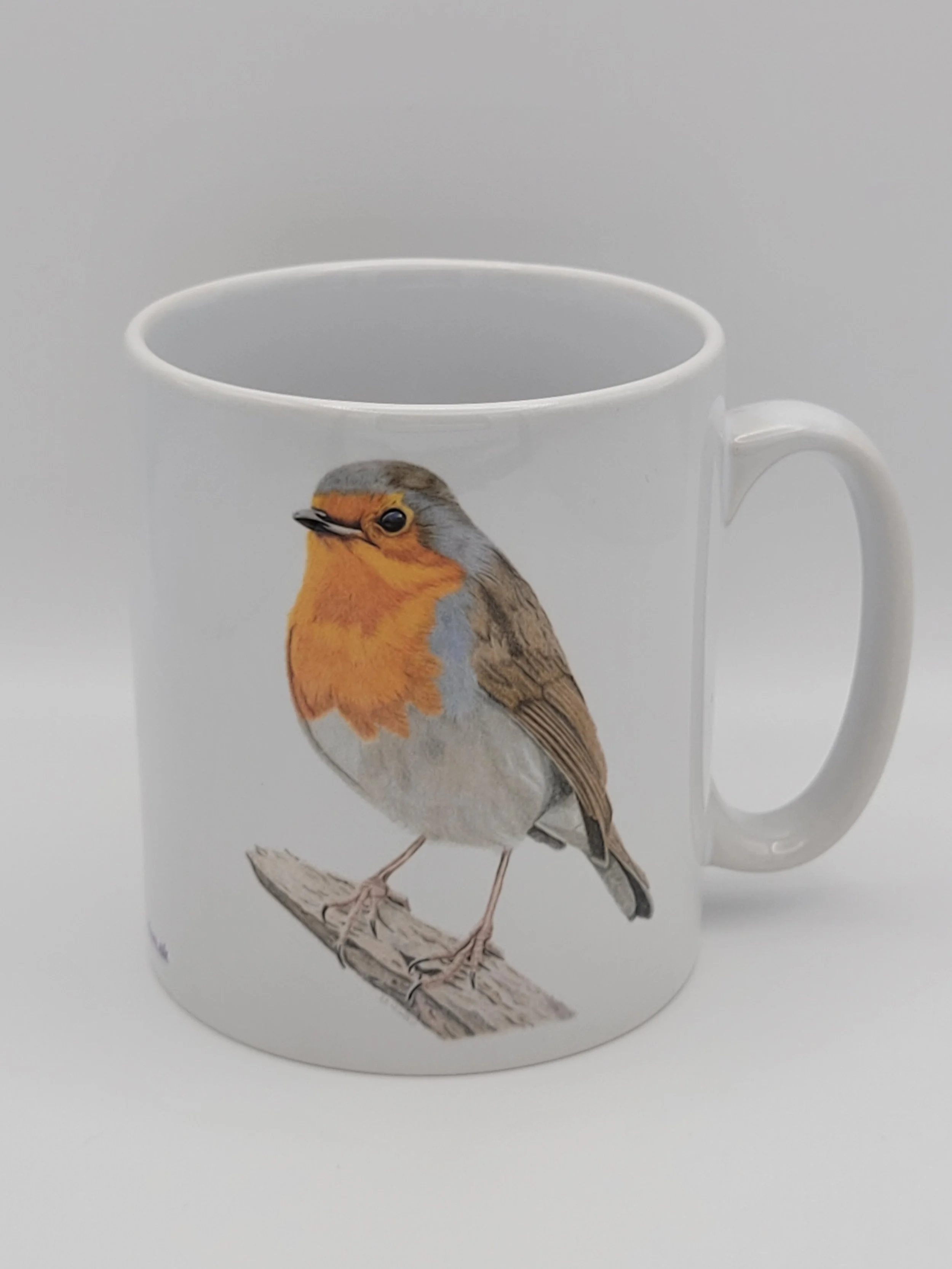 Robin white 11oz ceramic mug