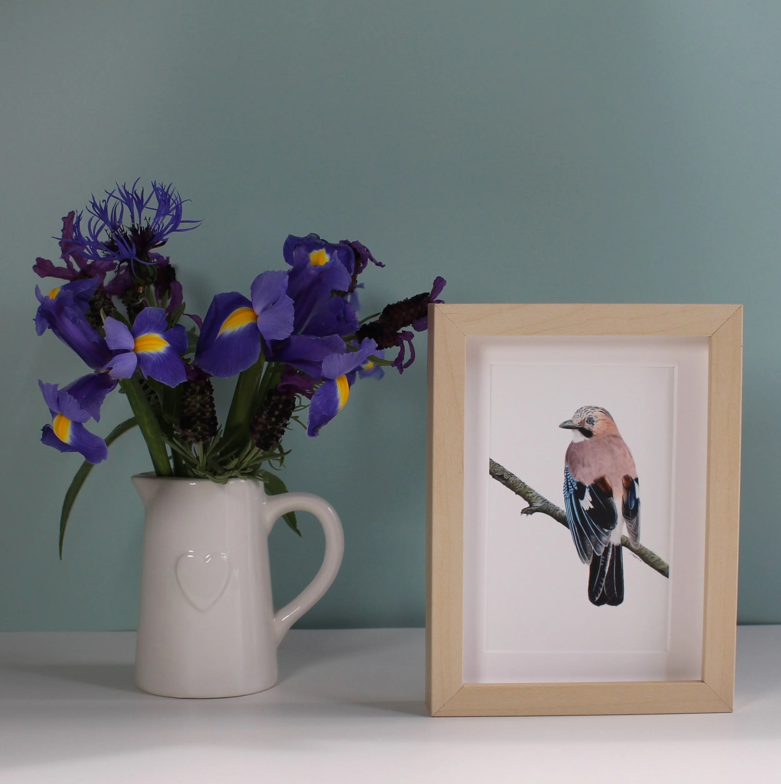 Jay small framed fine art print