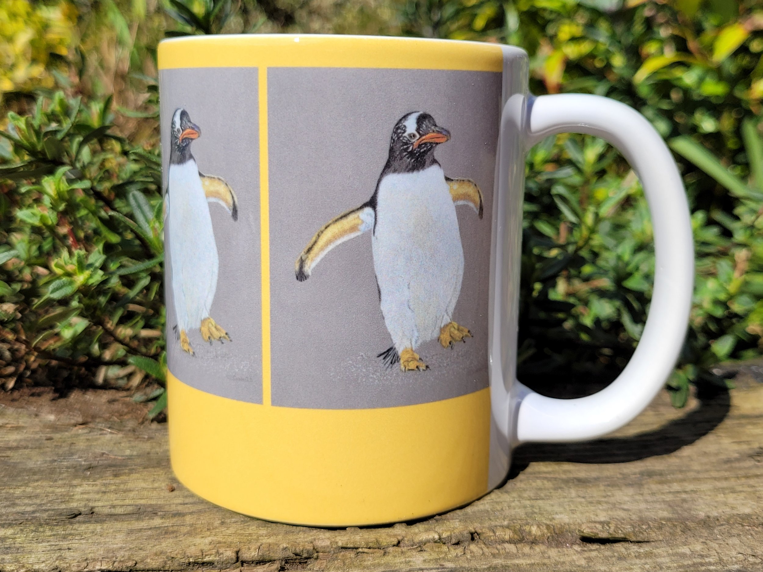 Gentoo penguin ceramic mug