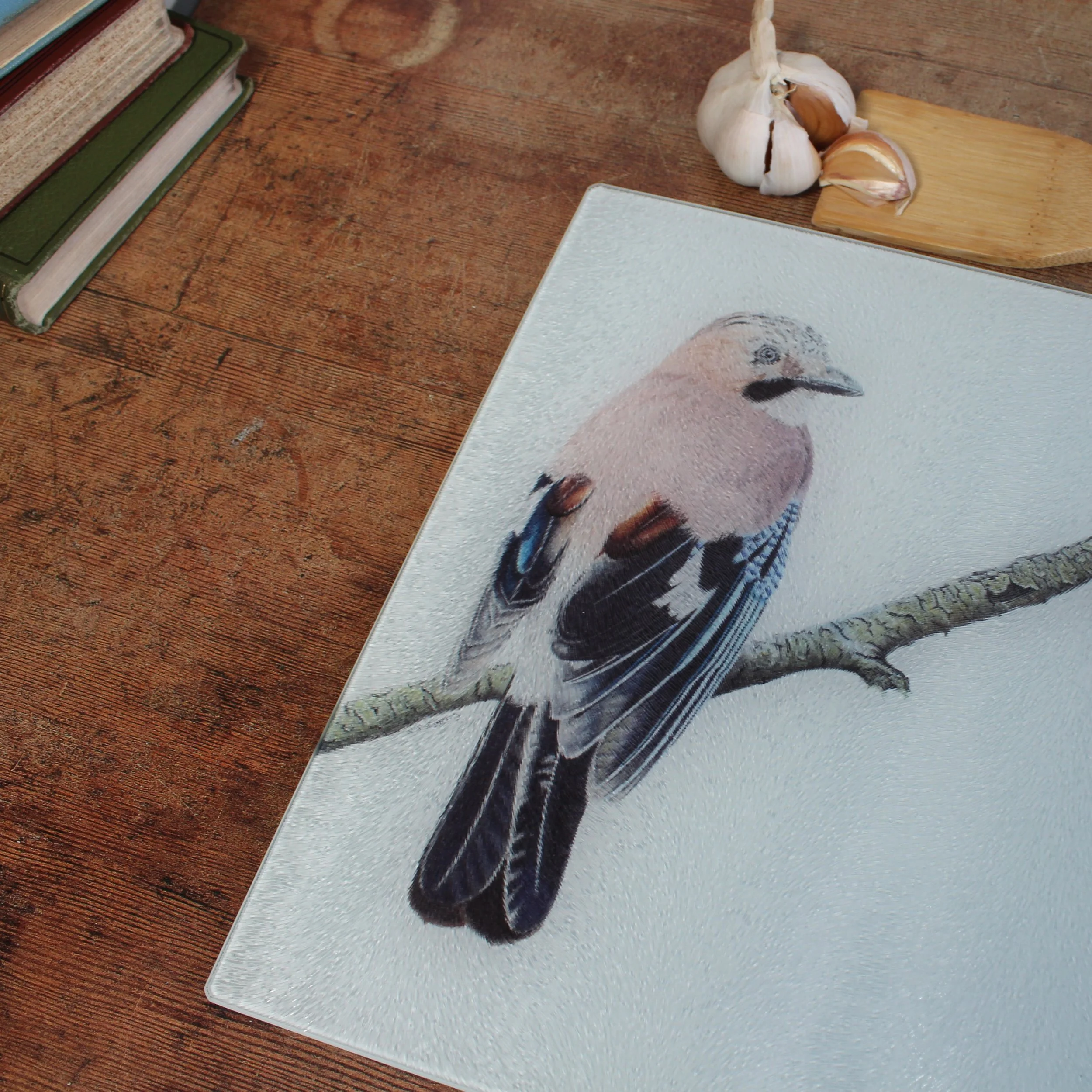 Jay large glass chopping board / worktop saver.