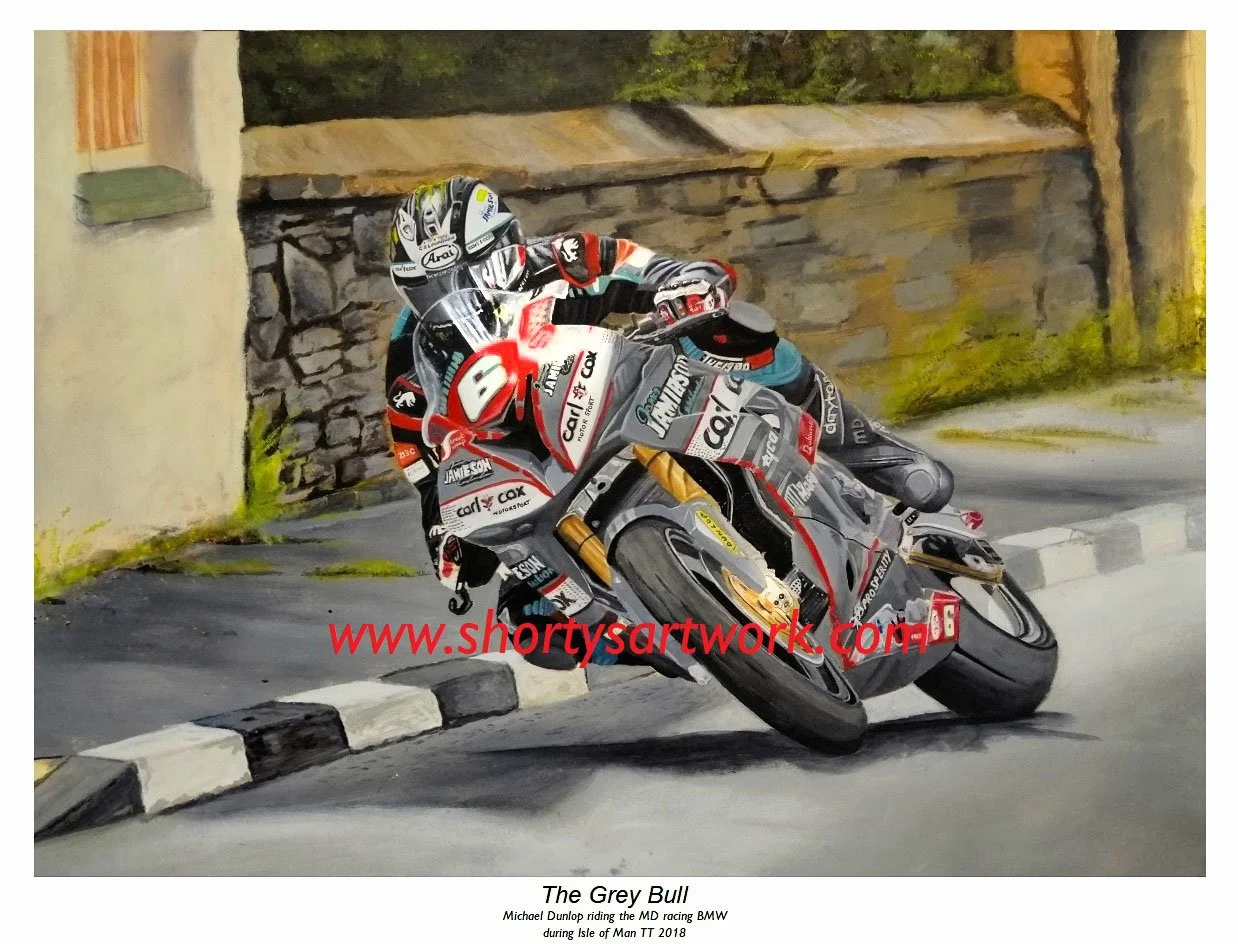 The Grey Bull.  Michael Dunlop