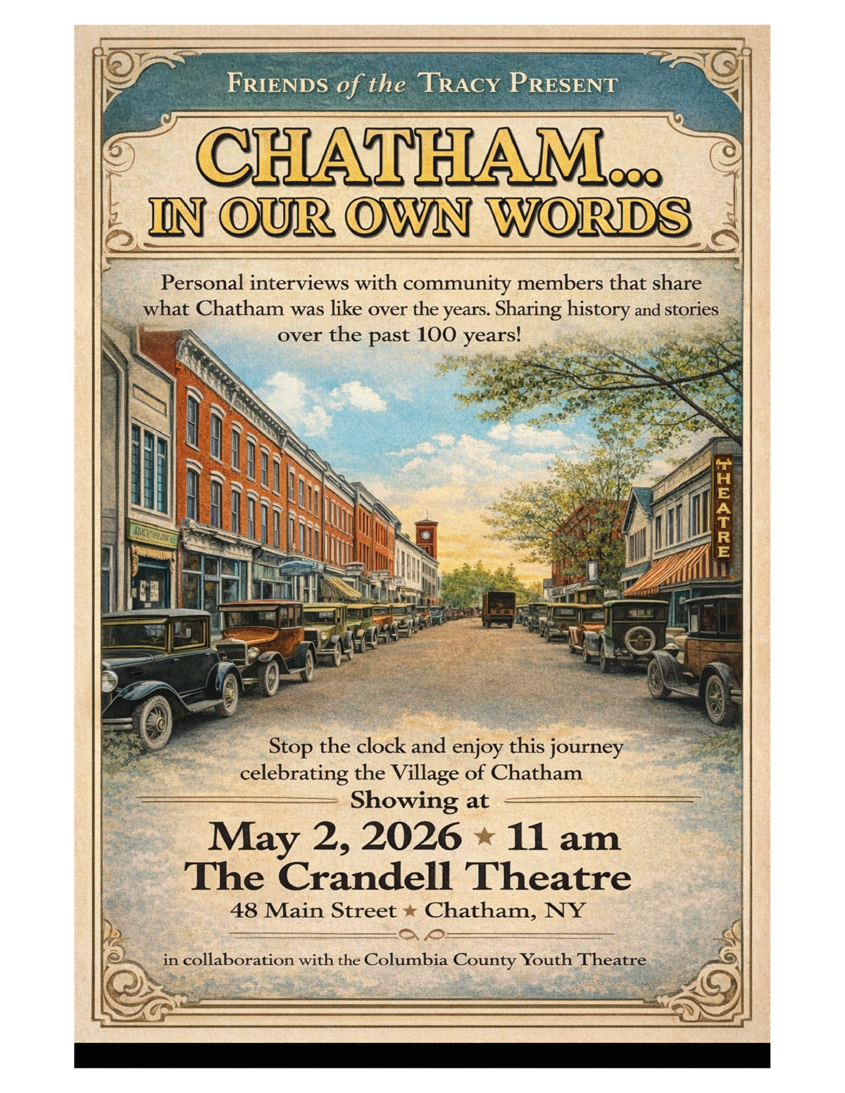 Chatham… In Our Own Words – A Community History Event: Saturday, May 2, 2026 at 11:00 AM