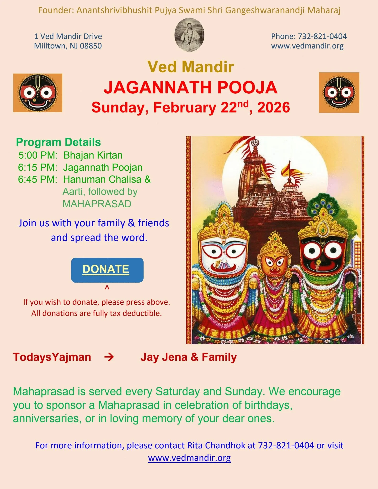 Jagannath Pooja