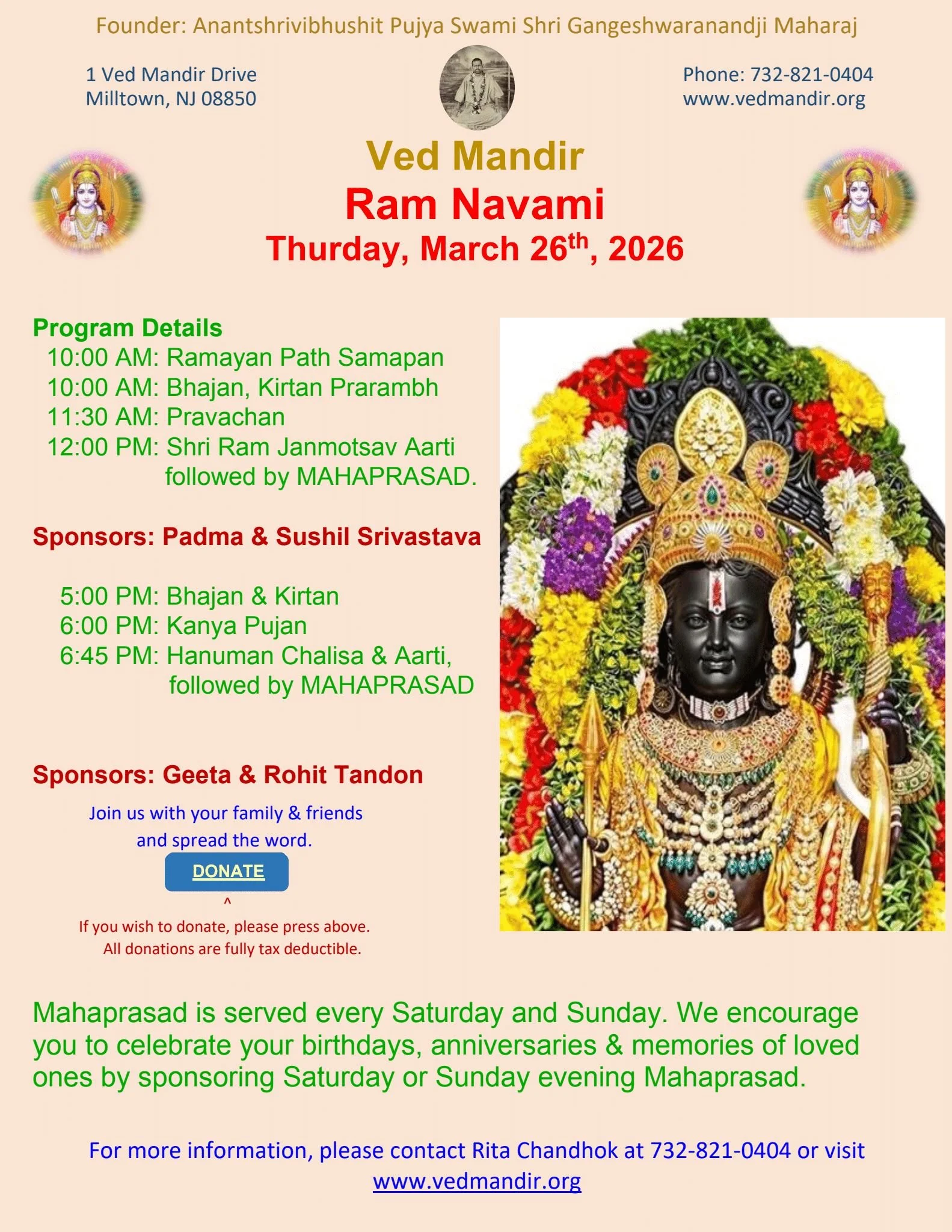 Akhand Ramayan Samapan,Shri Ram Navami &amp; Janm Utsav