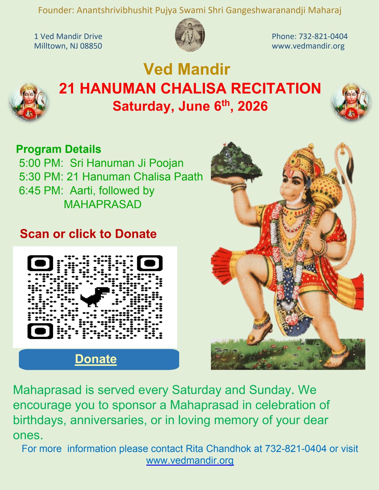 21 Hanuman Chalisa Recitation