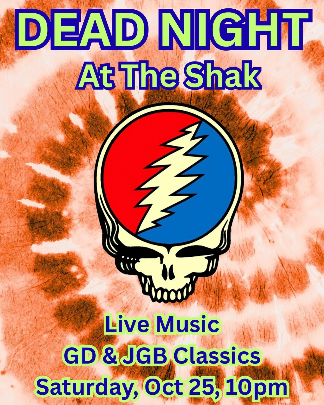 Tonight at Breadheads&rsquo; Tiki Shak! 🎶
Get ready for a proper dose of good vibes and groove &mdash; we&rsquo;re keeping it classic with live jams from the Grateful Dead and Jerry Garcia Band &mdash; with Tiki Daddy on drums! 🍹⚡️ Come catch the g