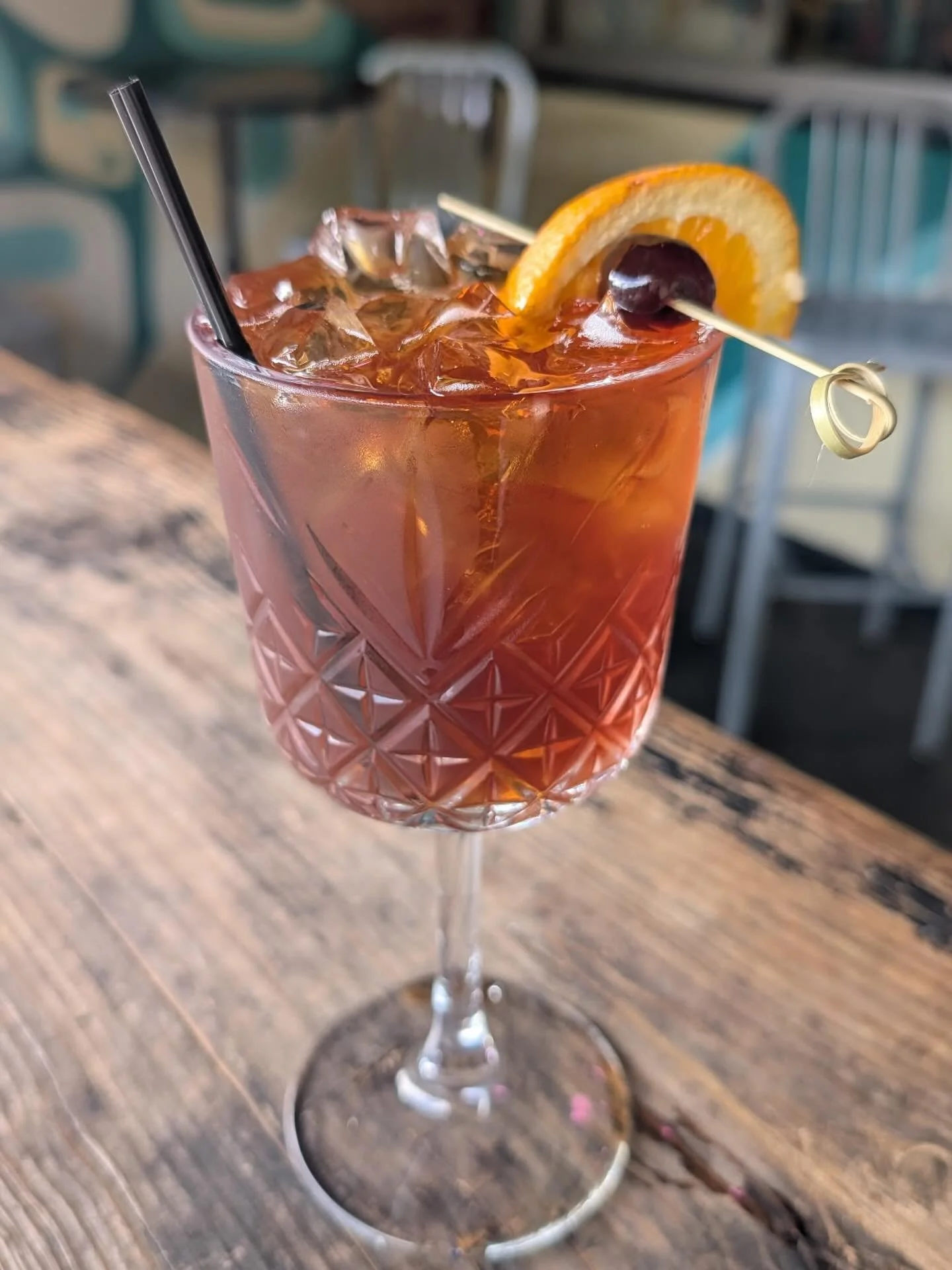 The Photo Finish Spritz- Get ready to be refreshed. Bright blood orange and vermouth topped with sparkling soda, light, citrusy, and perfectly refreshing. @sydbartends