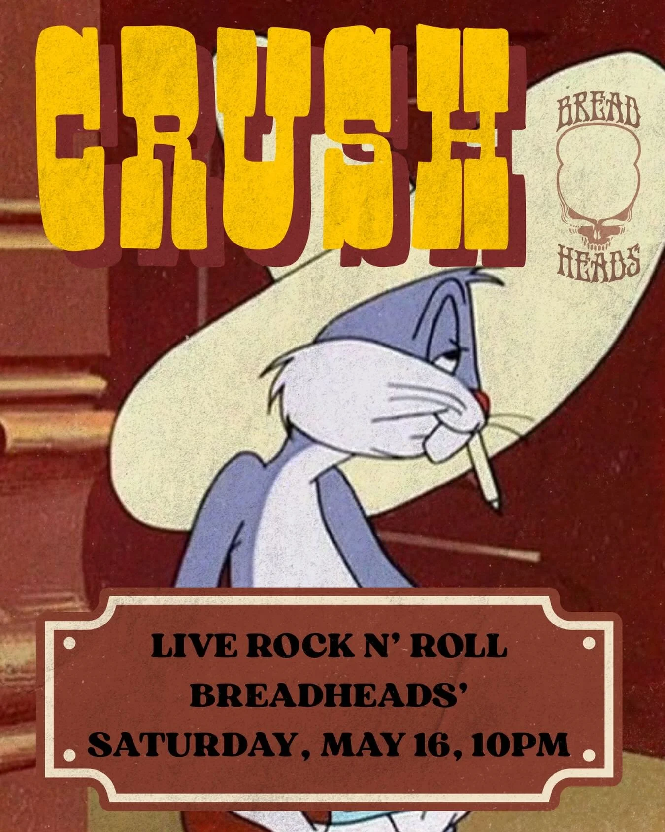 Get ready for the debut of CRUSH live at Breadheads&rsquo; Tiki Shak &mdash; bringing a heavy dose of classic rock, blues, and raw three-piece energy to the stage. Inspired by legends like Cream and Led Zeppelin, CRUSH tears through timeless covers w