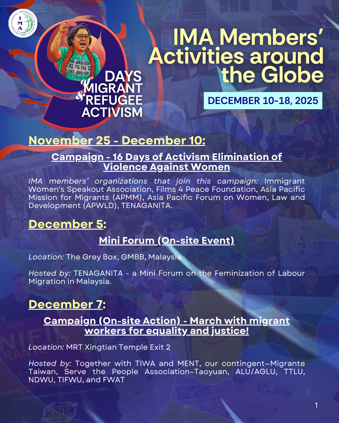 [9DaysIMA] IMA Members’ Activities Around The Globe