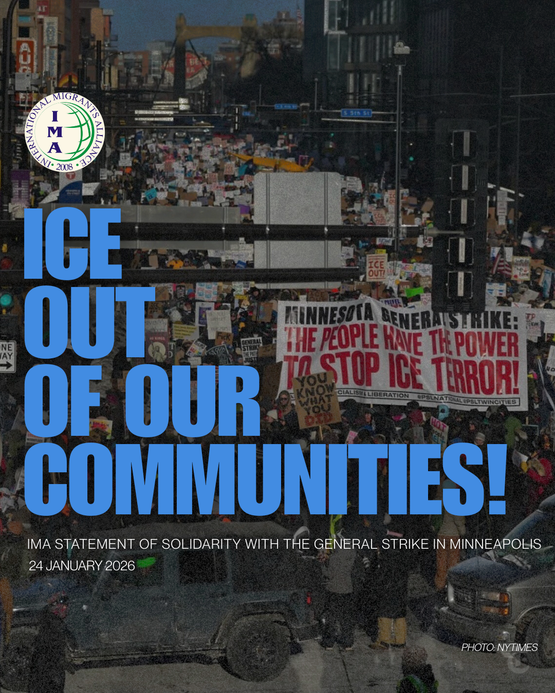 [DECLARACIÓN] ALIANZA INTERNACIONAL DE MIGRANTES: ¡FUERA ICE DE NUESTRAS COMUNIDADES!