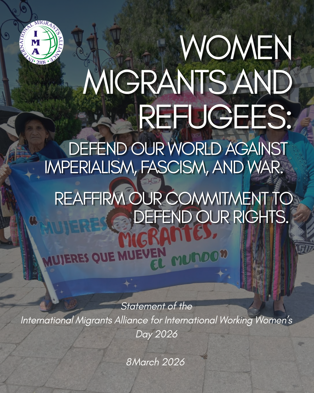 [DÉCLARATION] Femmes Migrantes Et Réfugiées : Réaffirmons Notre Engagement À Défendre Nos Droits Et À Défendre Notre Monde Contre L’impérialisme, Le Fascisme Et La Guerre