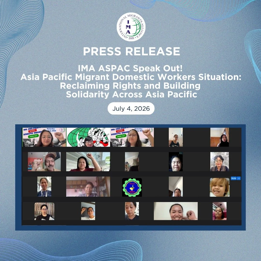 [ARTICLE] IMA Asia Pacific Speak Out! Asia Pacific Migrant Domestic Workers Situation: Reclaiming Rights and Building Solidarity Across Asia Pacific