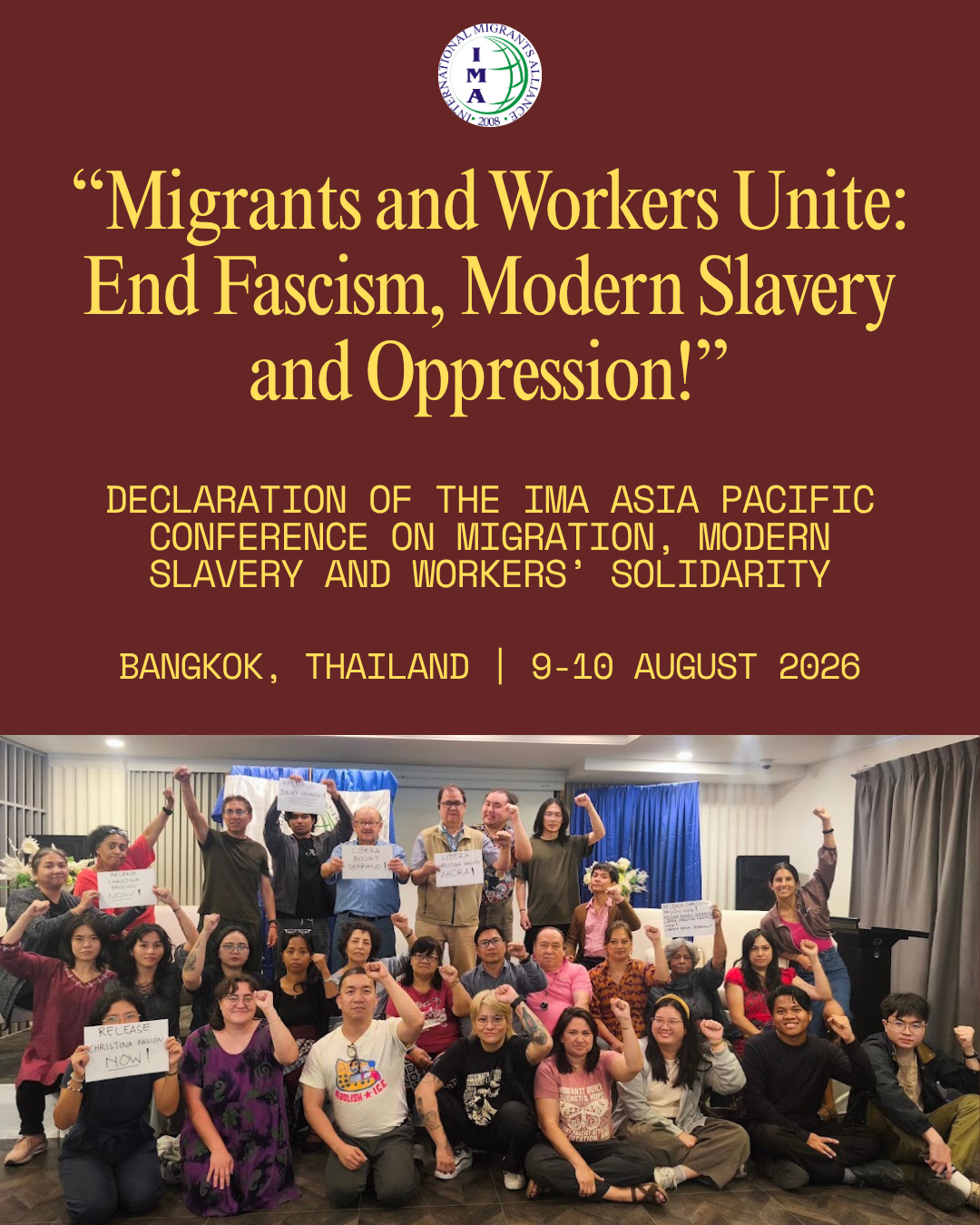 [DECLARATION] “Migrants and Workers Unite: End Fascism, Modern Slavery and Oppression!”