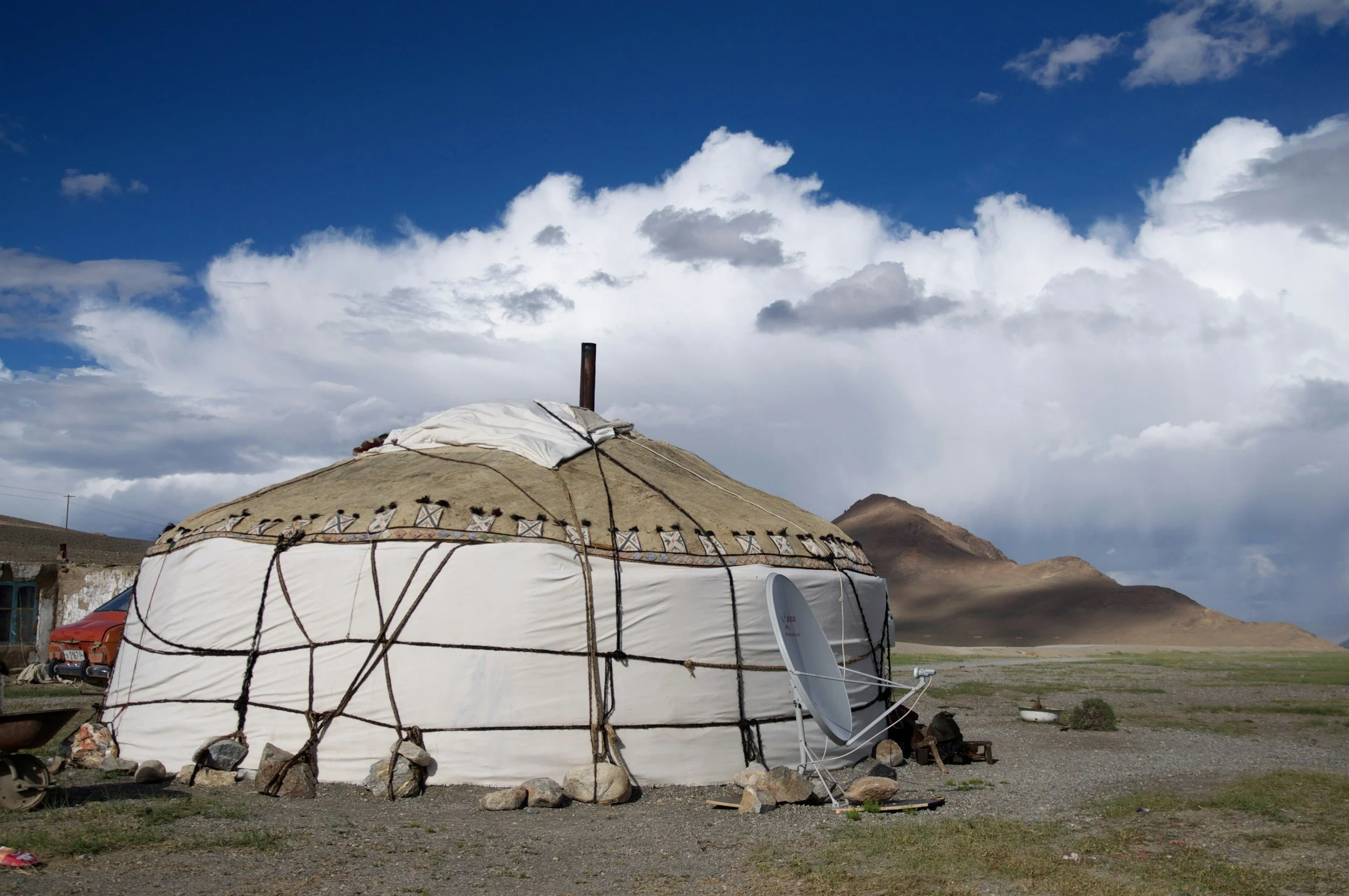Yurt on the Murghab plateau, Tajikistan